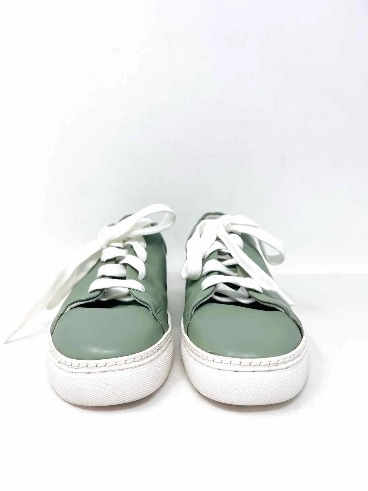 Johnston & Murphy Taille 6 Chaussures en Cuir à Lacets Vert Sauge/Blanc Sneakers