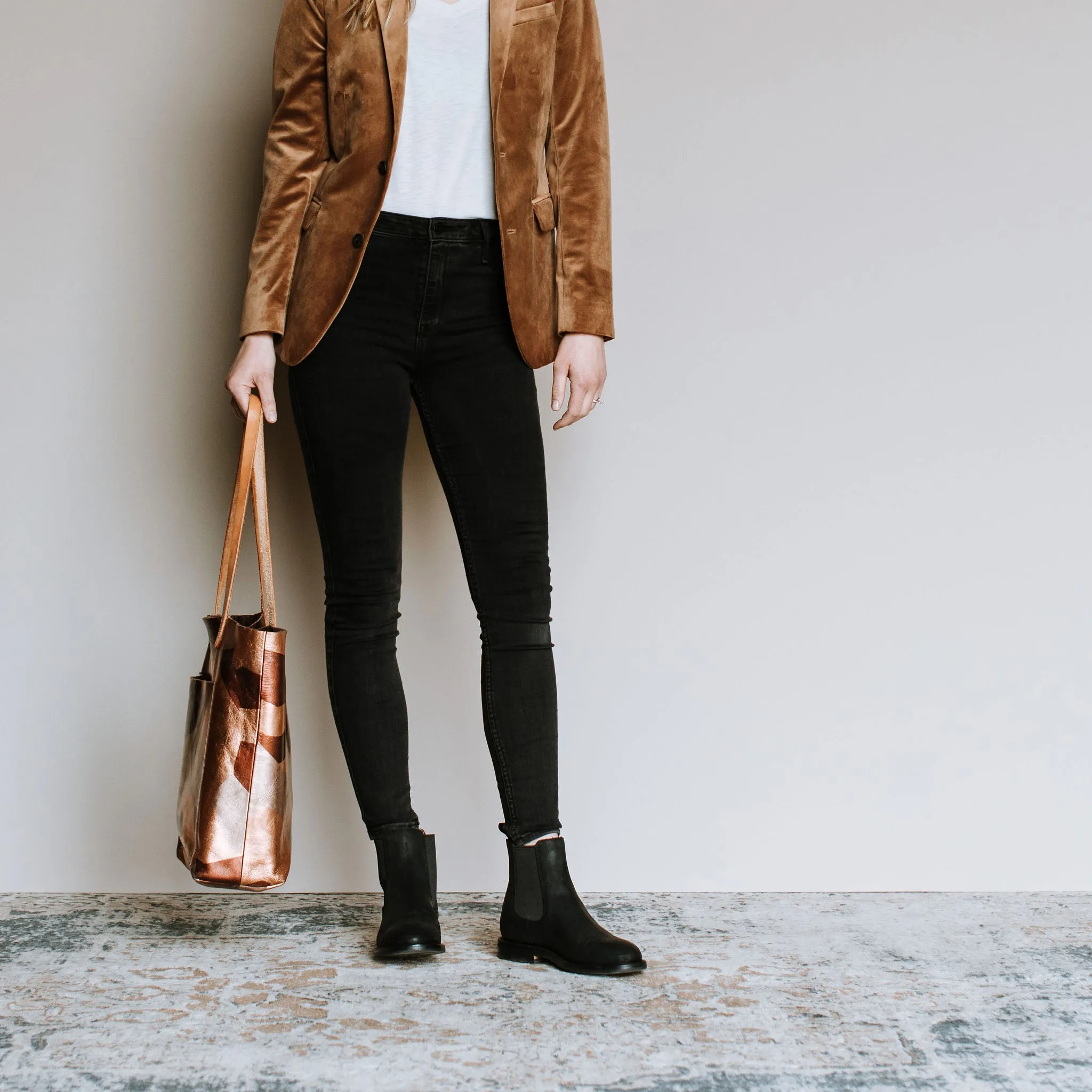 Bottes Chelsea Josephine Noir Cire Commander