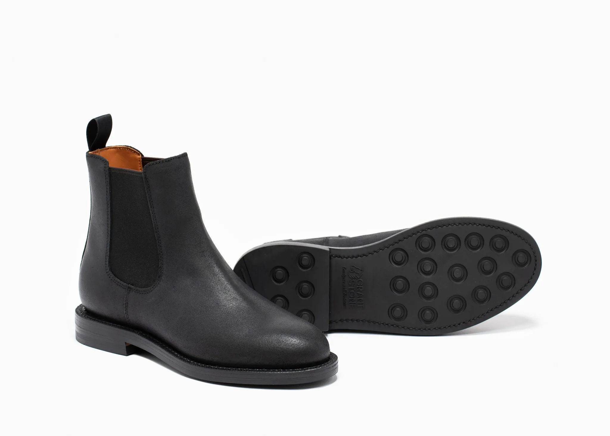 Bottes Chelsea Josephine Noir Cire Commander