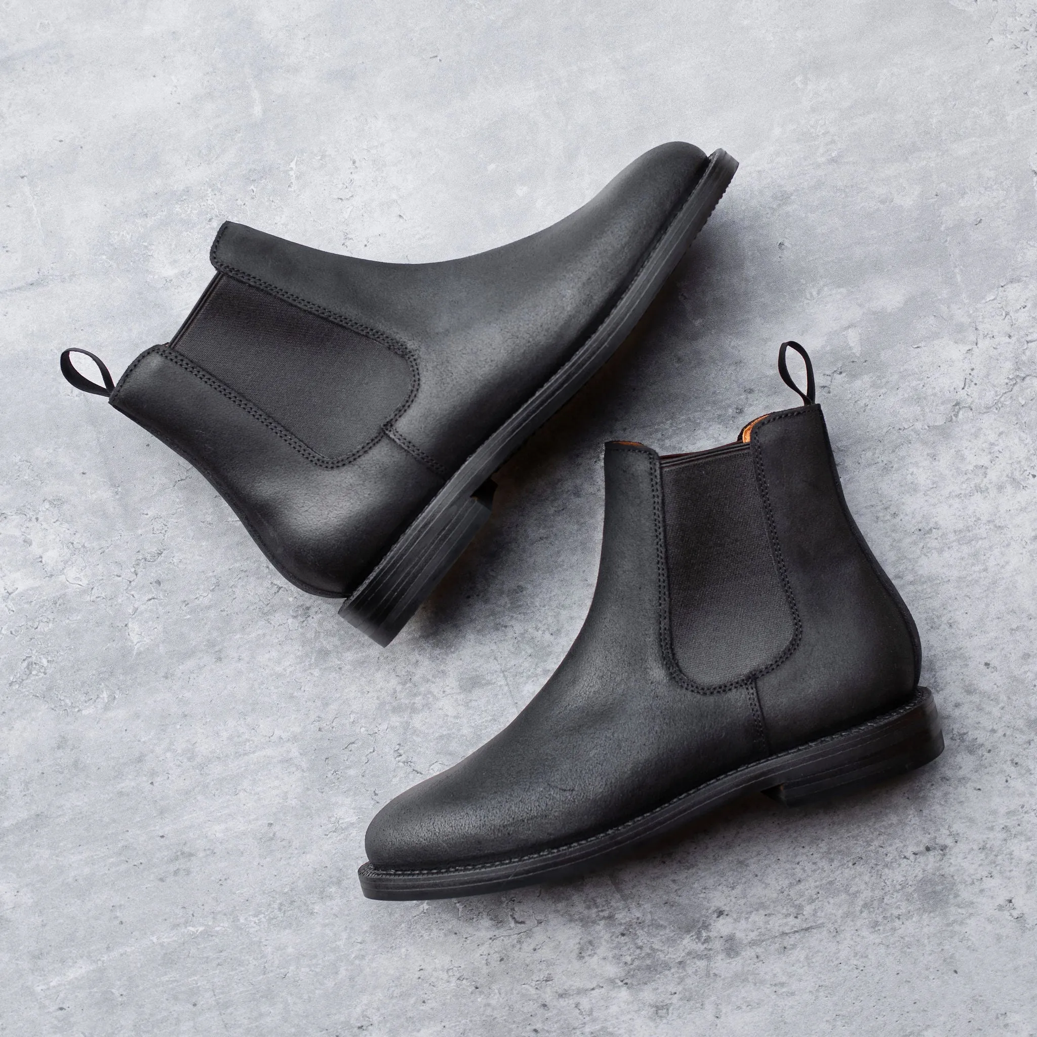 Bottes Chelsea Josephine Noir Cire Commander