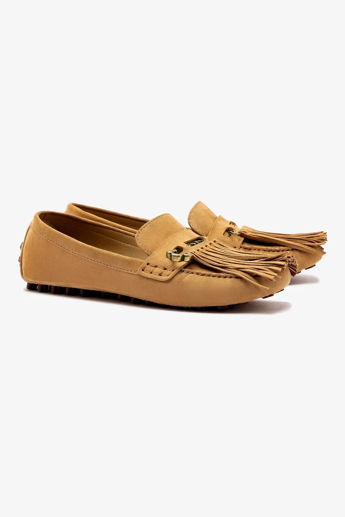 Joy Mocassin en daim cacahuète