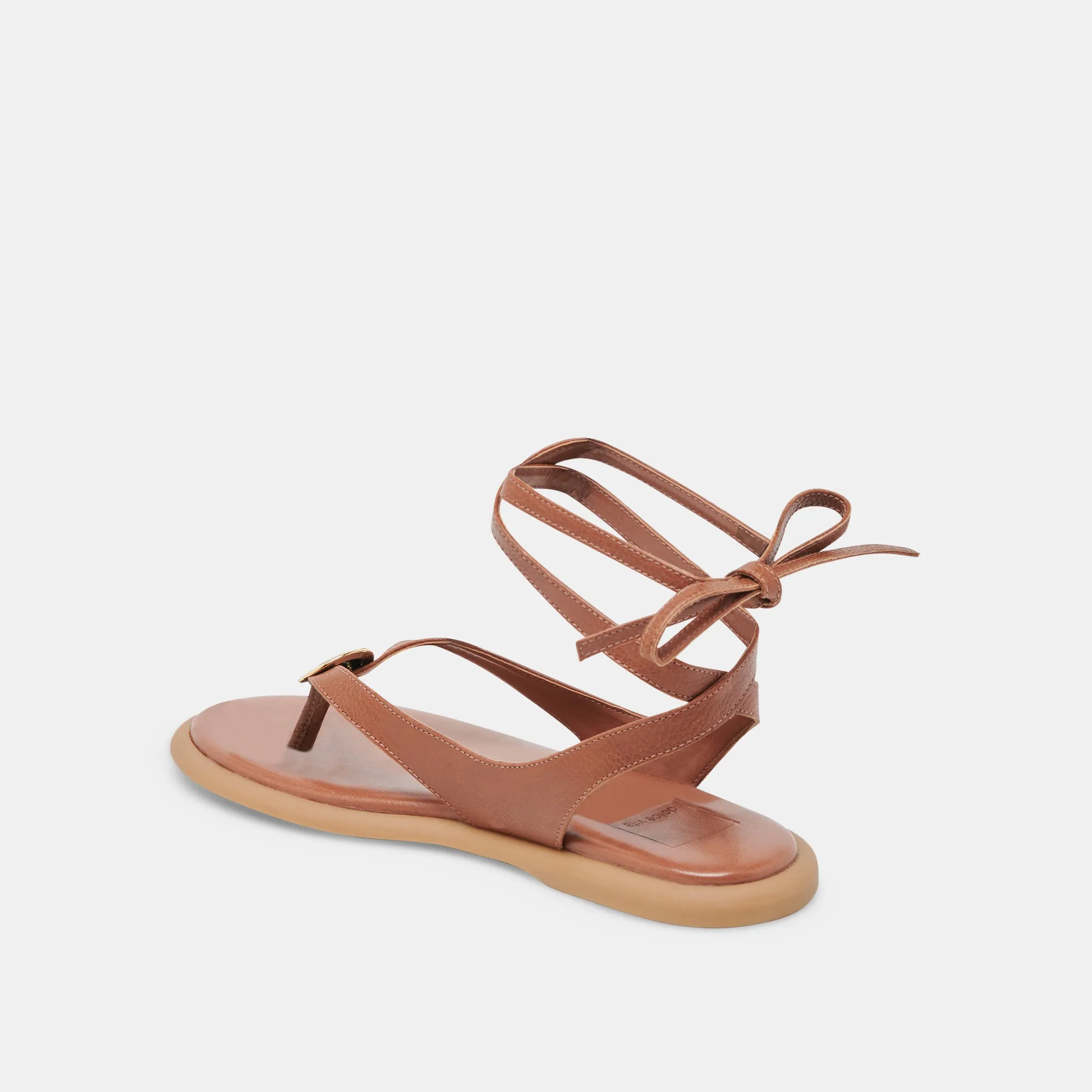 SANDALES JUDY EN CUIR COGNAC