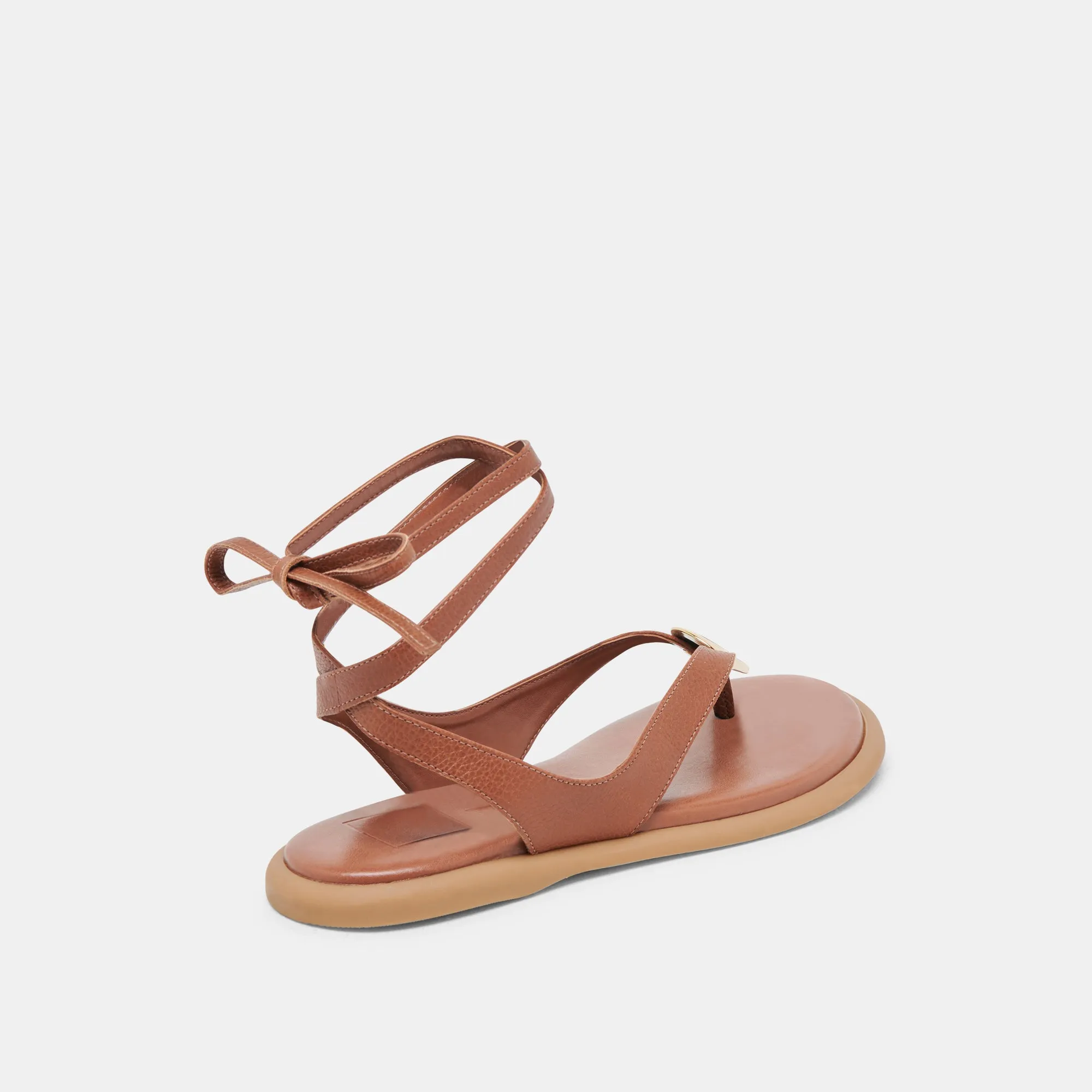 SANDALES JUDY EN CUIR COGNAC