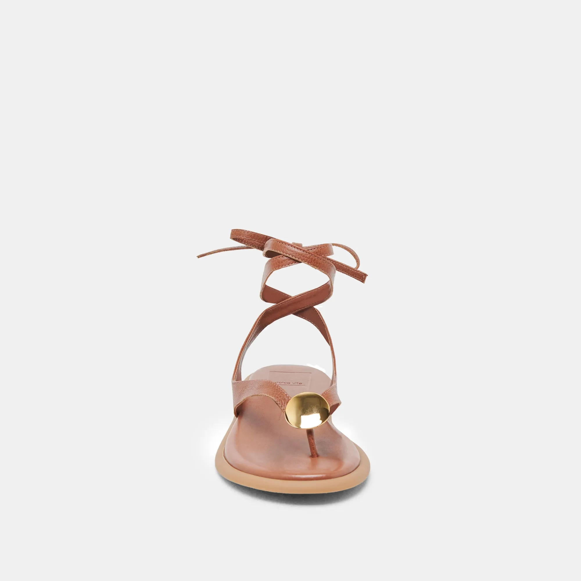 SANDALES JUDY EN CUIR COGNAC