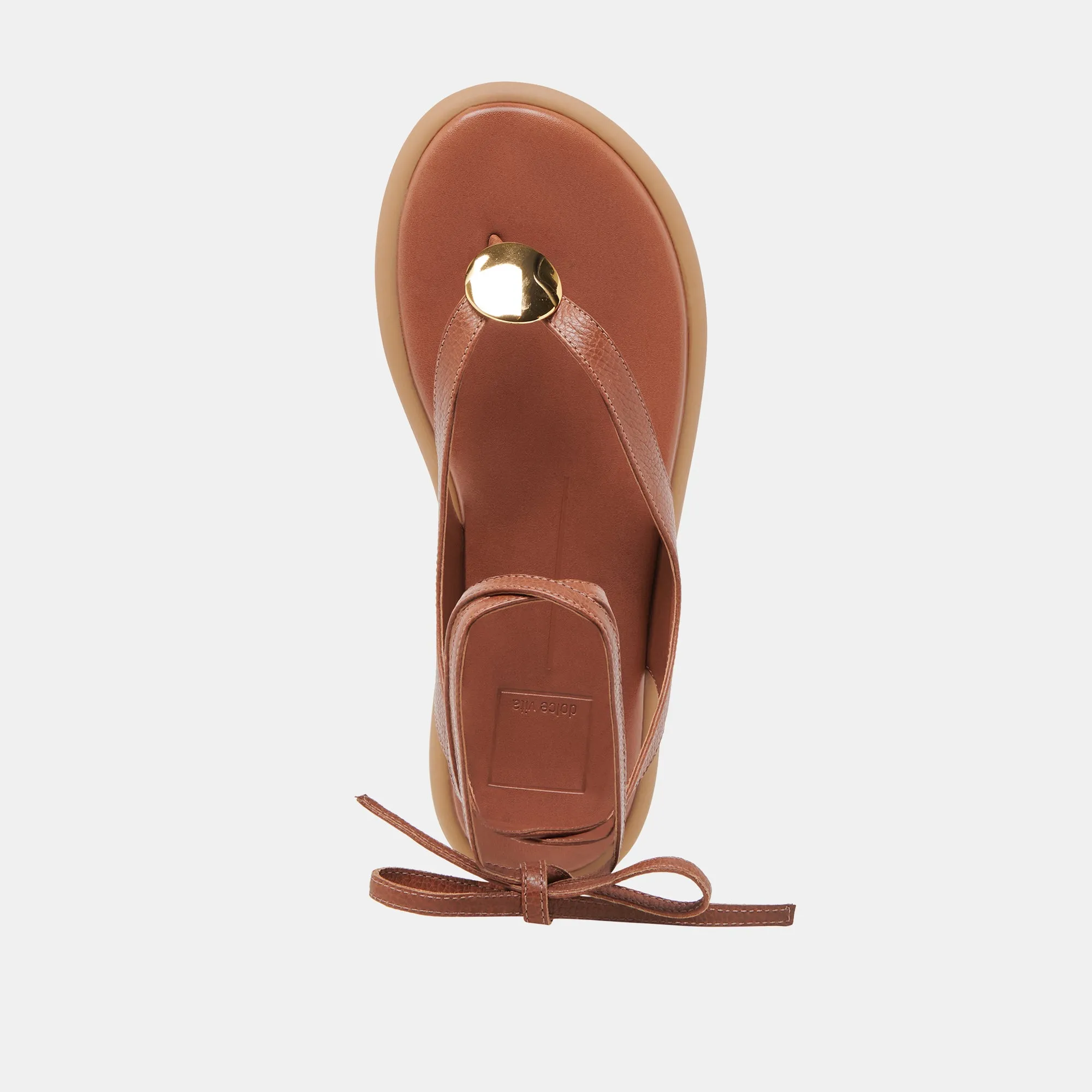 SANDALES JUDY EN CUIR COGNAC