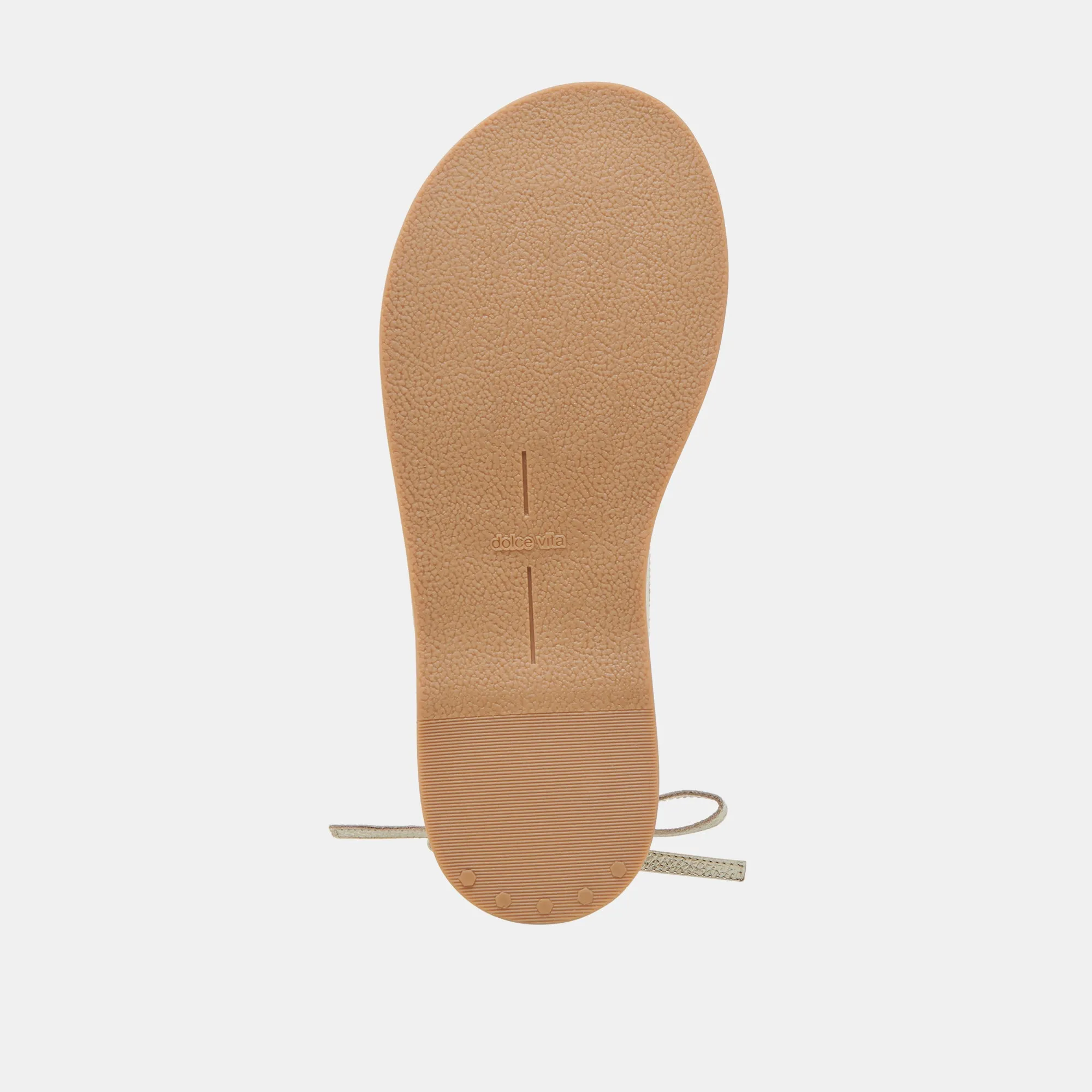 SANDALES JUDY EN CUIR OR CLAIR