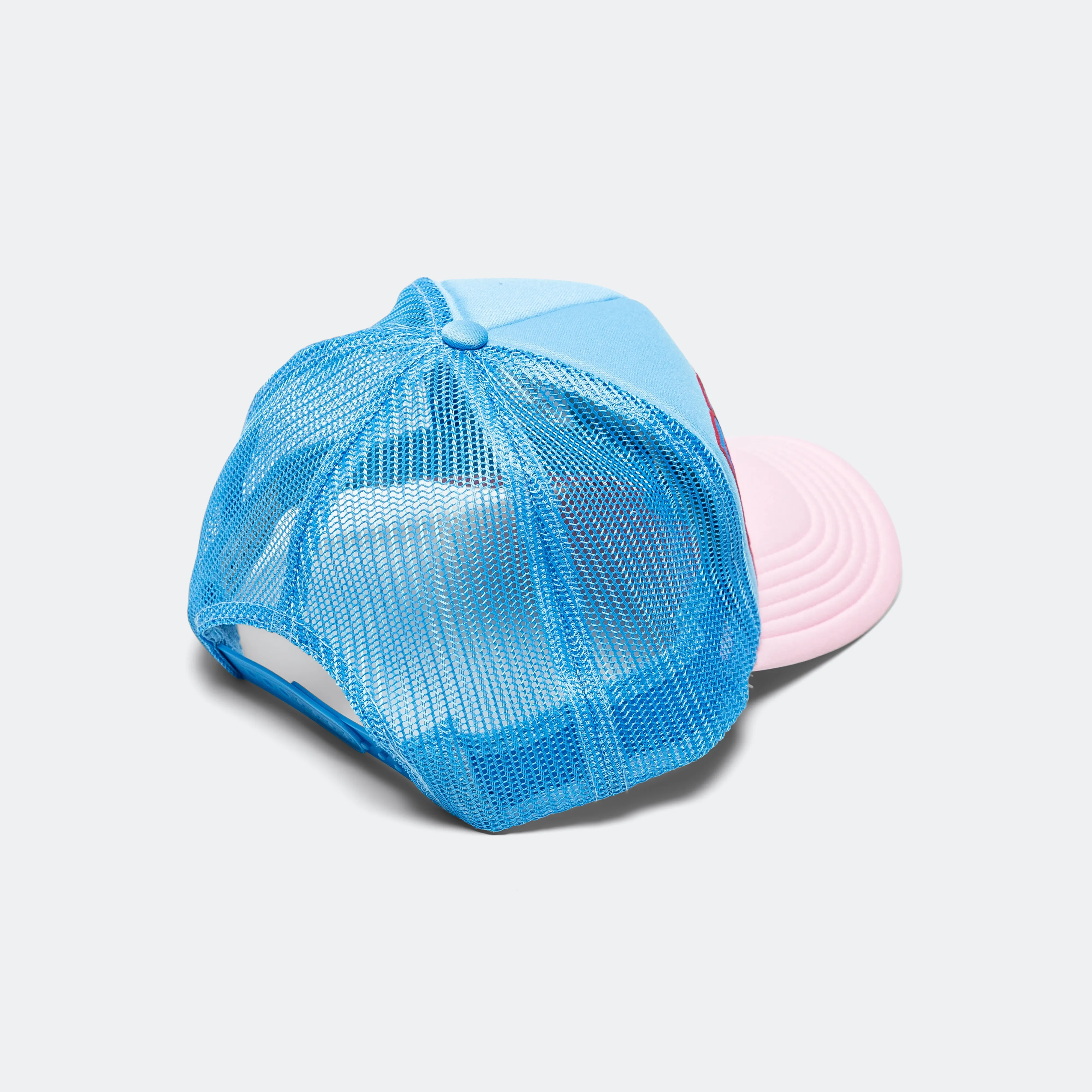 Casquette Trucker Kapital Clothing DENIM HOMME AMOUR CHATS - Saxe/Rose