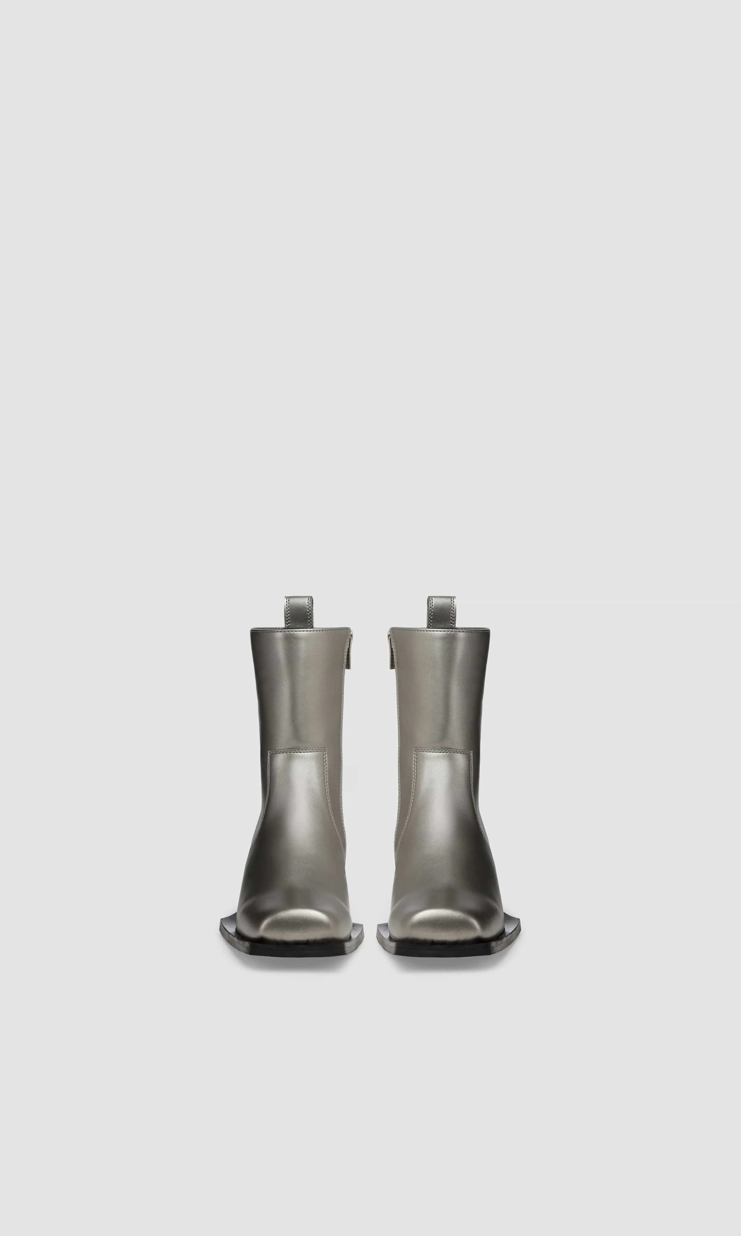 Bottes chelsea véganes Karel en similicuir pomme | Argenté