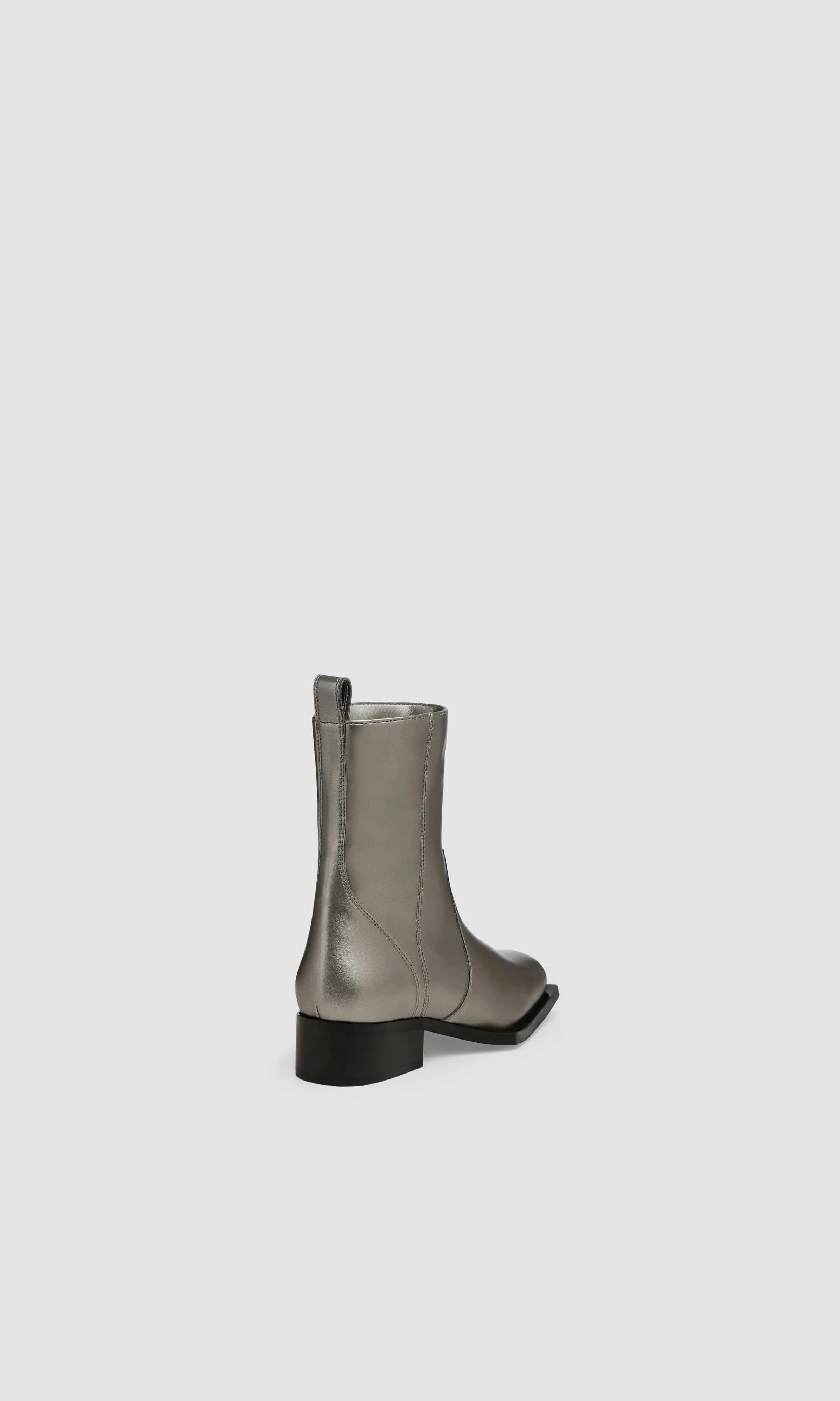 Bottes chelsea véganes Karel en similicuir pomme | Argenté