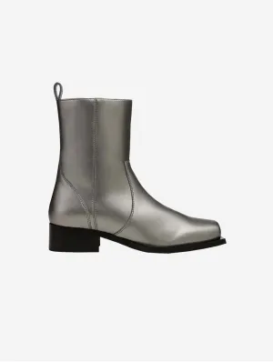 Bottes chelsea véganes Karel en similicuir pomme | Argenté