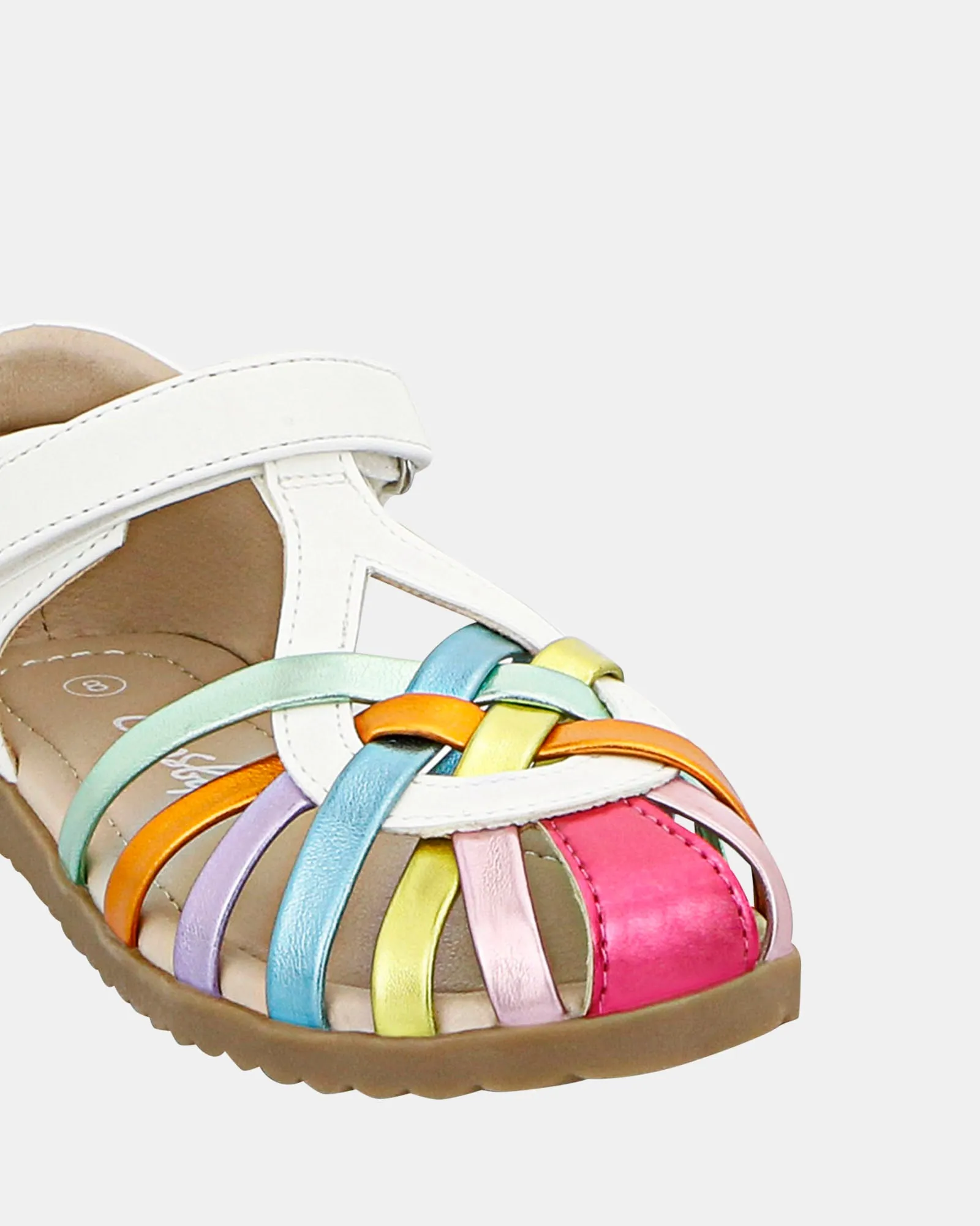 Keira White/Métallique Multicolore