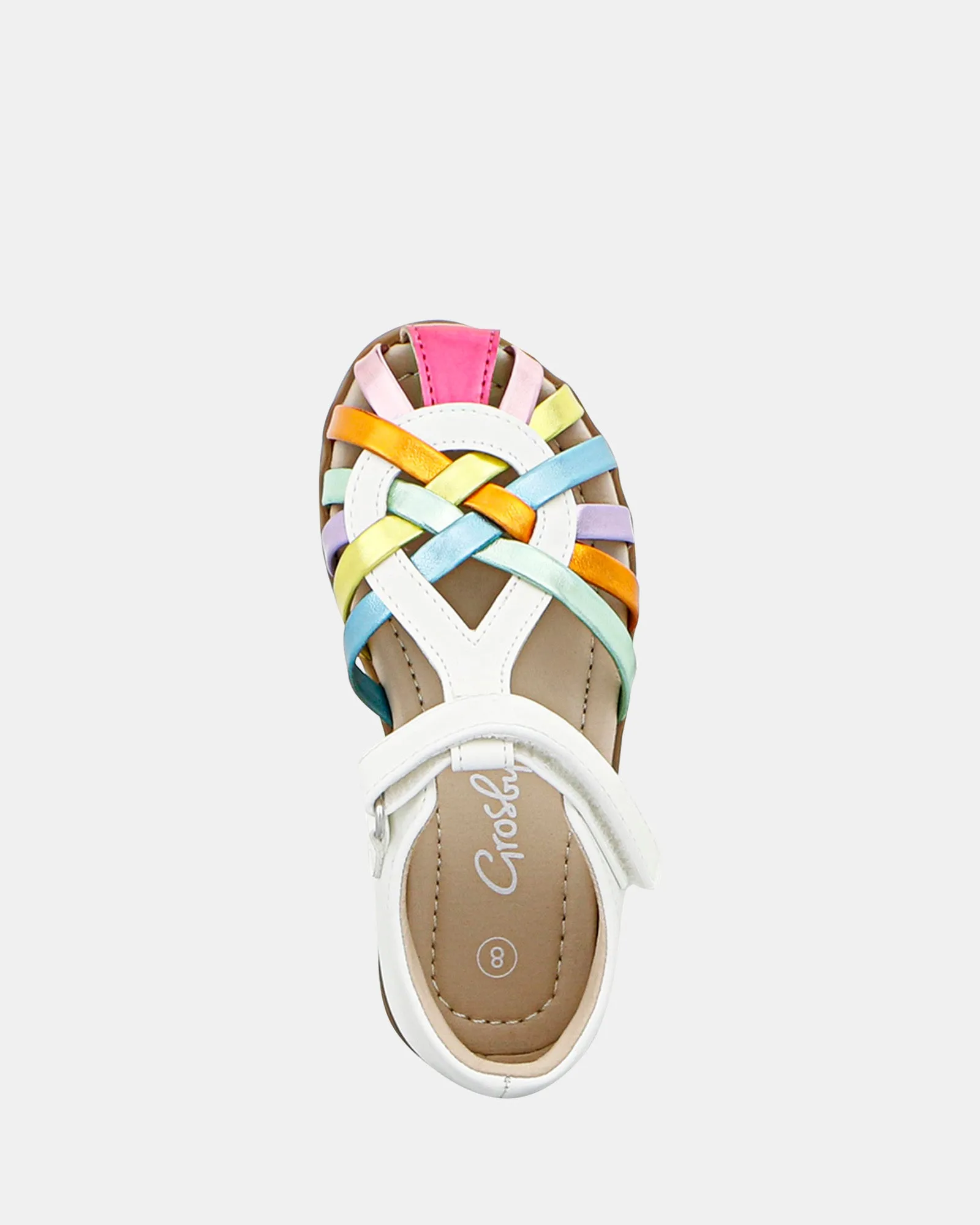 Keira White/Métallique Multicolore