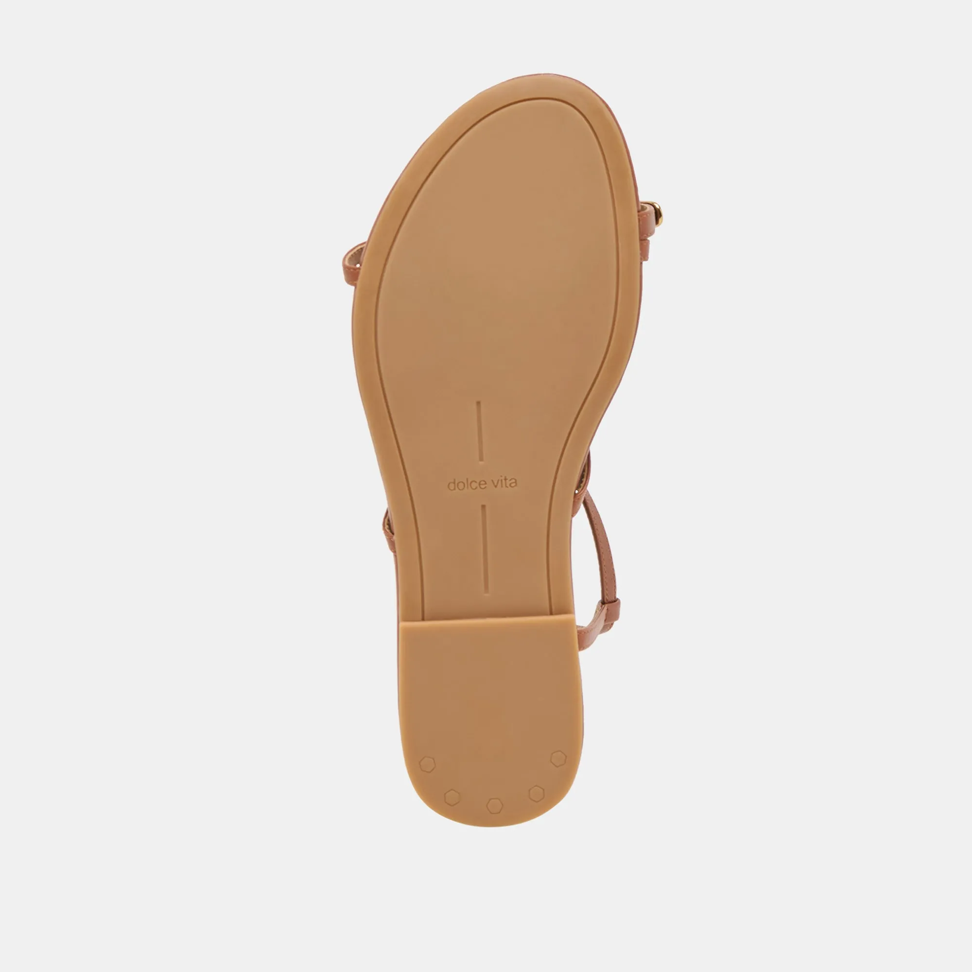KESHA SANDALES CUIR COGNAC