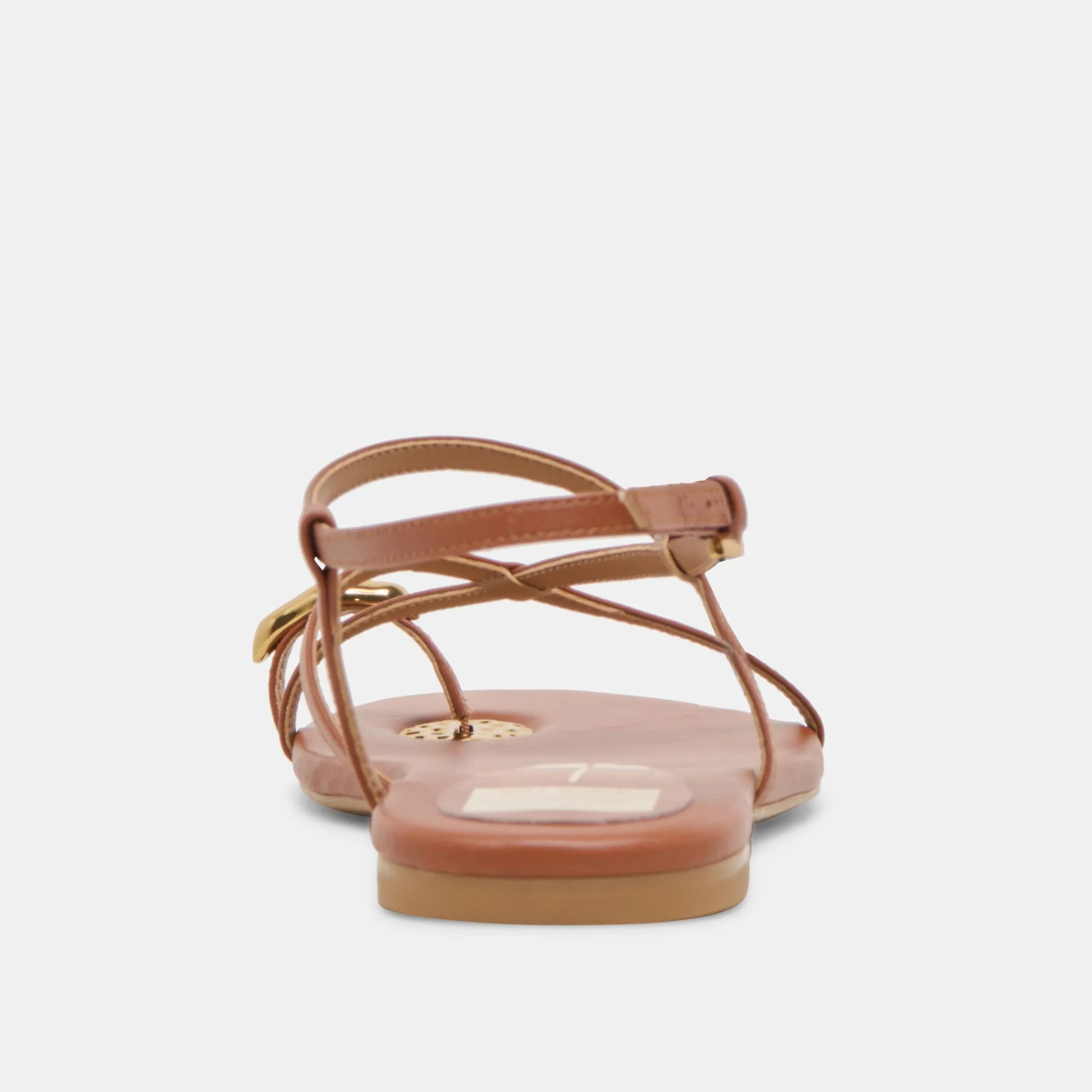KESHA SANDALES CUIR COGNAC