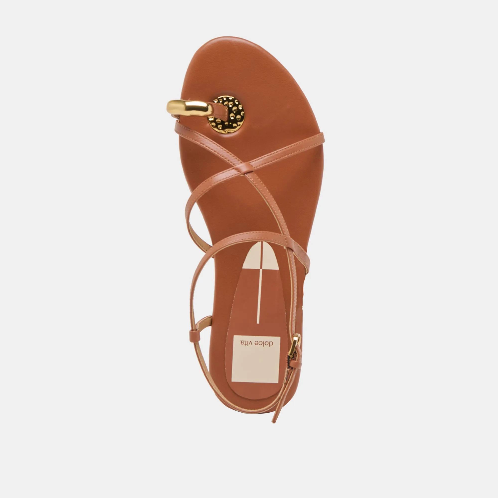 KESHA SANDALES CUIR COGNAC