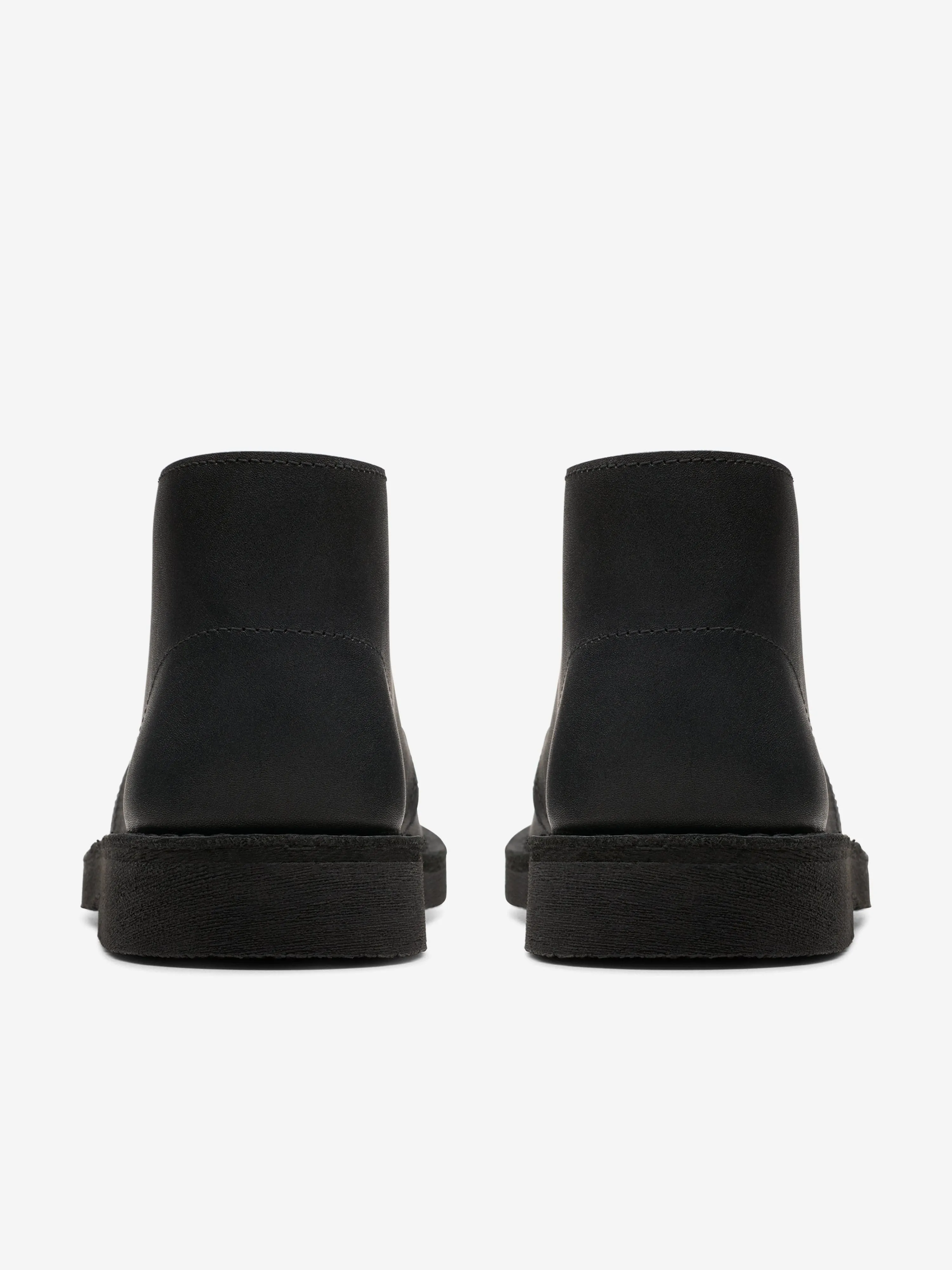 Bottes Desert en Cuir pour Enfants en Noir