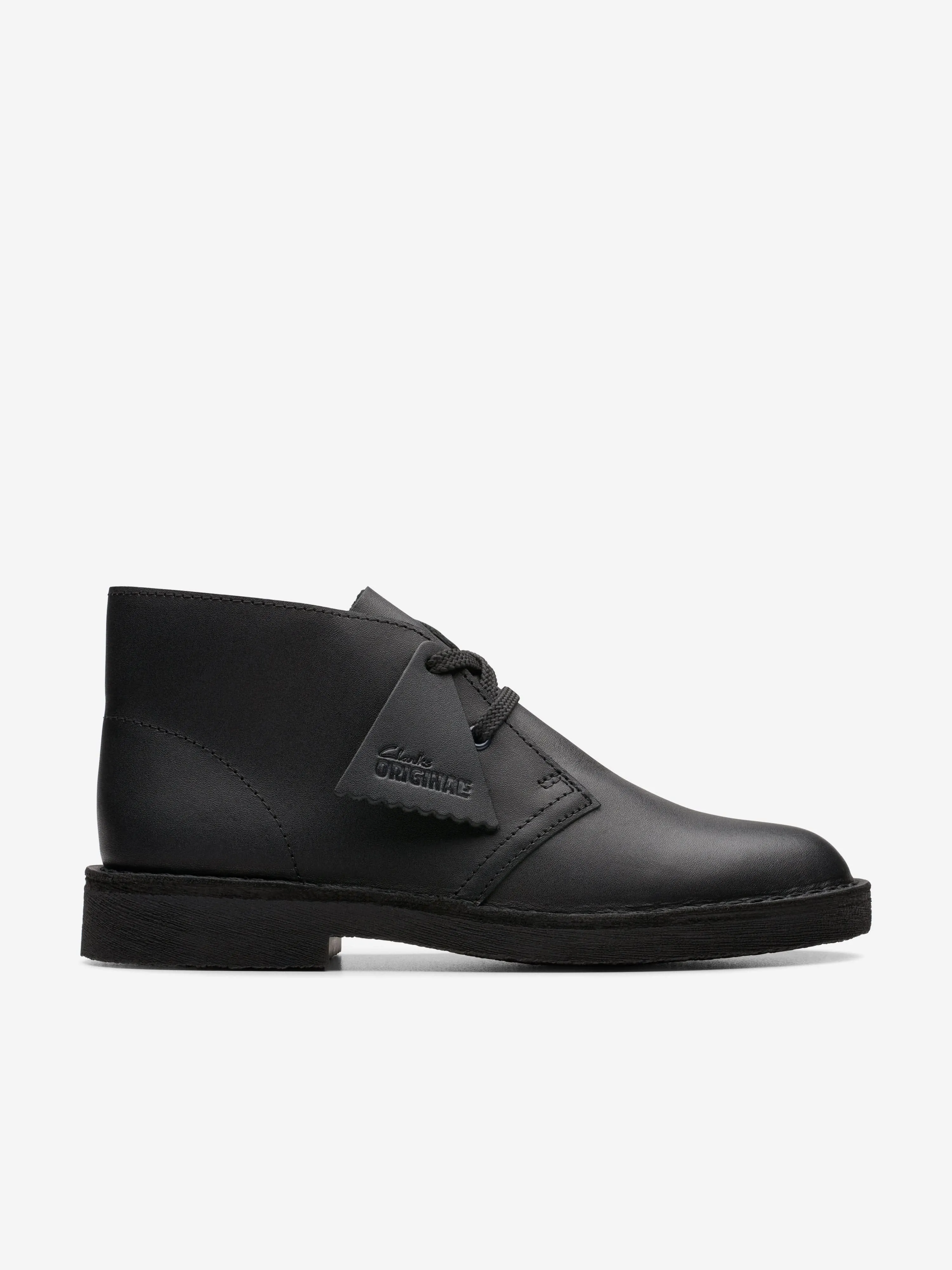 Bottes Desert en Cuir pour Enfants en Noir