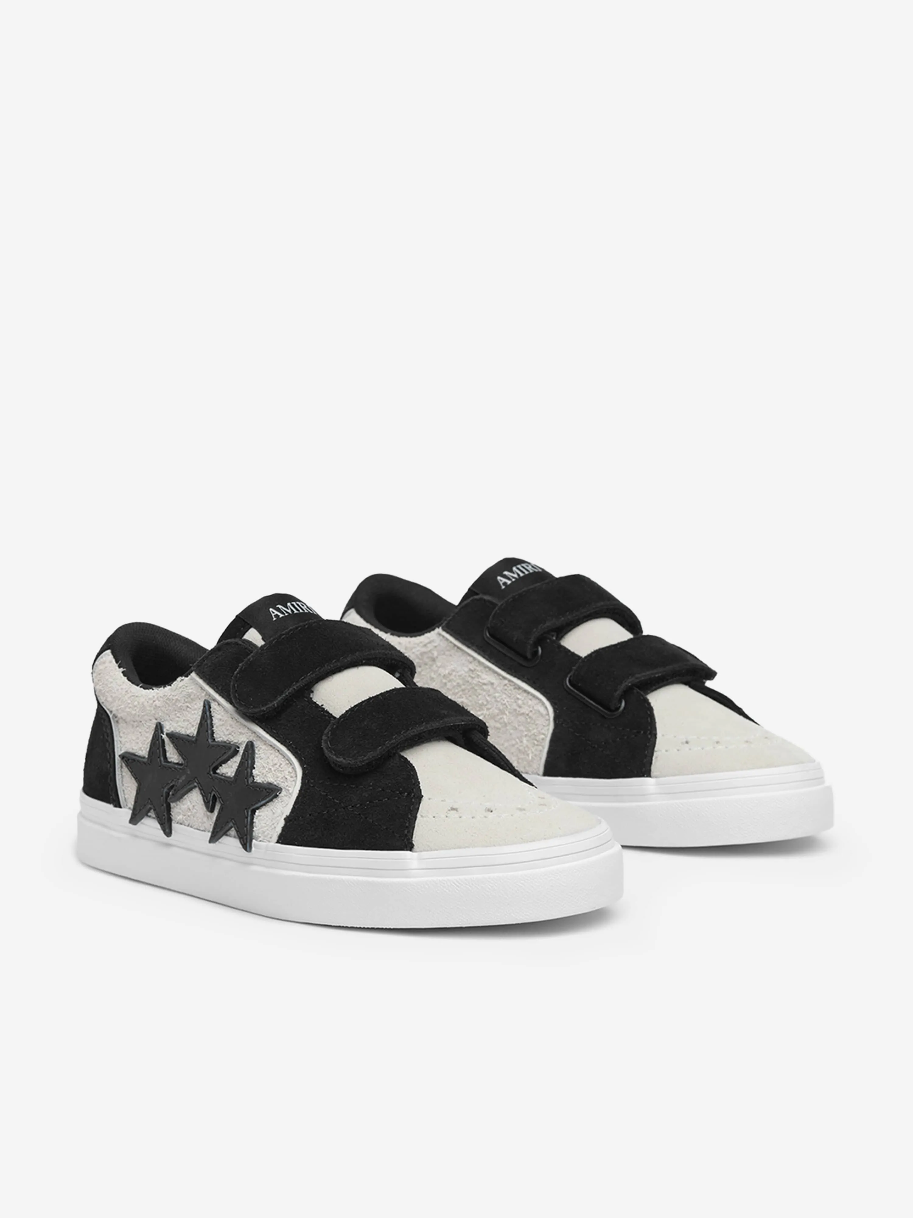 Baskets Basses en Cuir Sunset pour Enfants en Noir