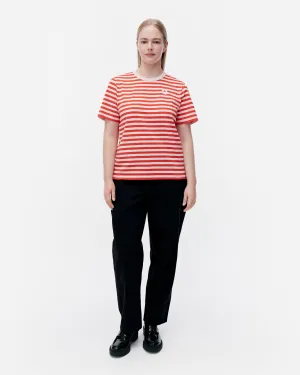 Haut à manches courtes Unikko Kioski Tasaraita 63cm Vêtements_Marimekko