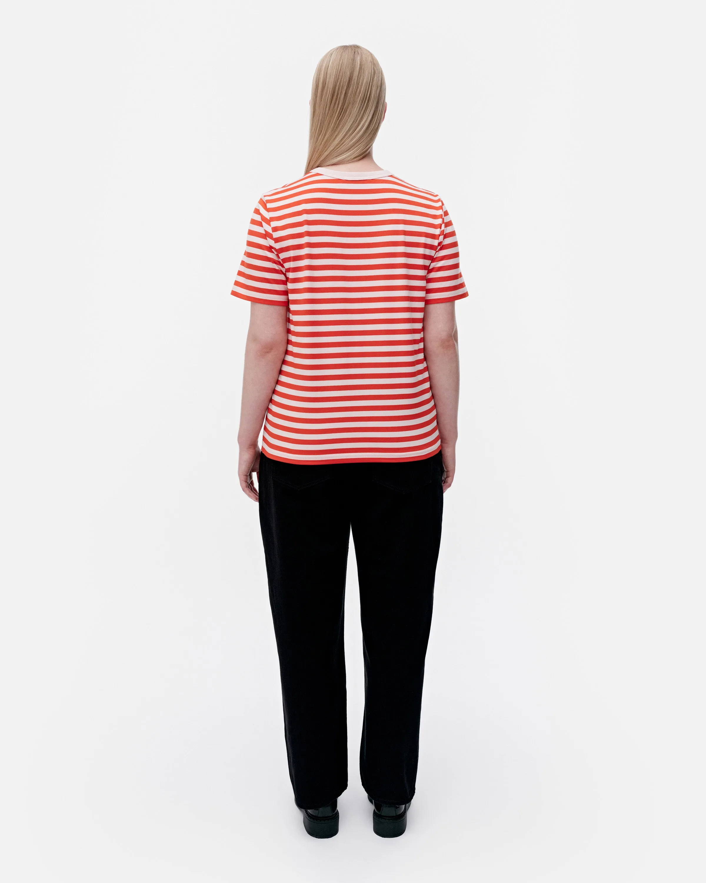 Haut à manches courtes Unikko Kioski Tasaraita 63cm Vêtements_Marimekko