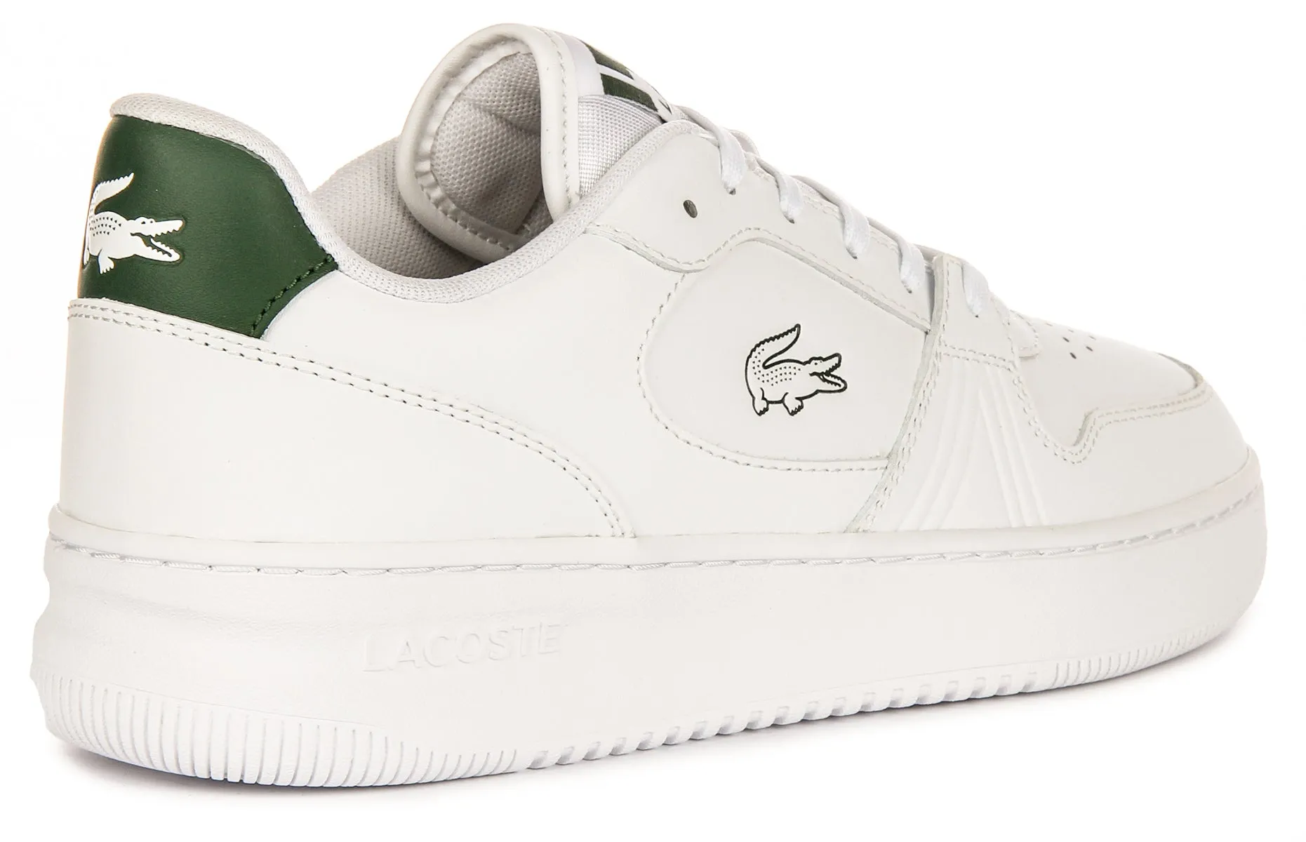 Lacoste L001 St 224 En Blanc Vert Pour Hommes Chaussures Lacoste