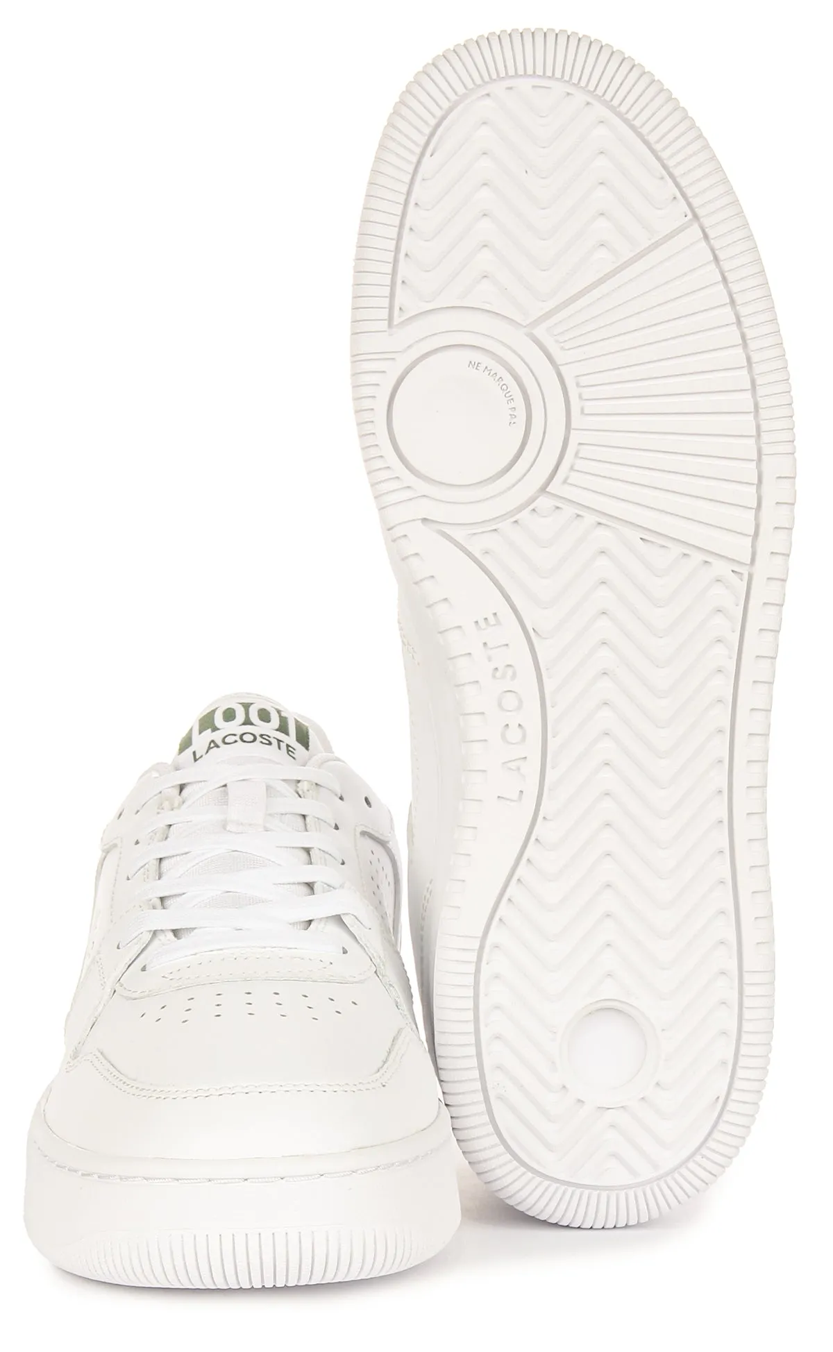 Lacoste L001 St 224 En Blanc Vert Pour Hommes Chaussures Lacoste