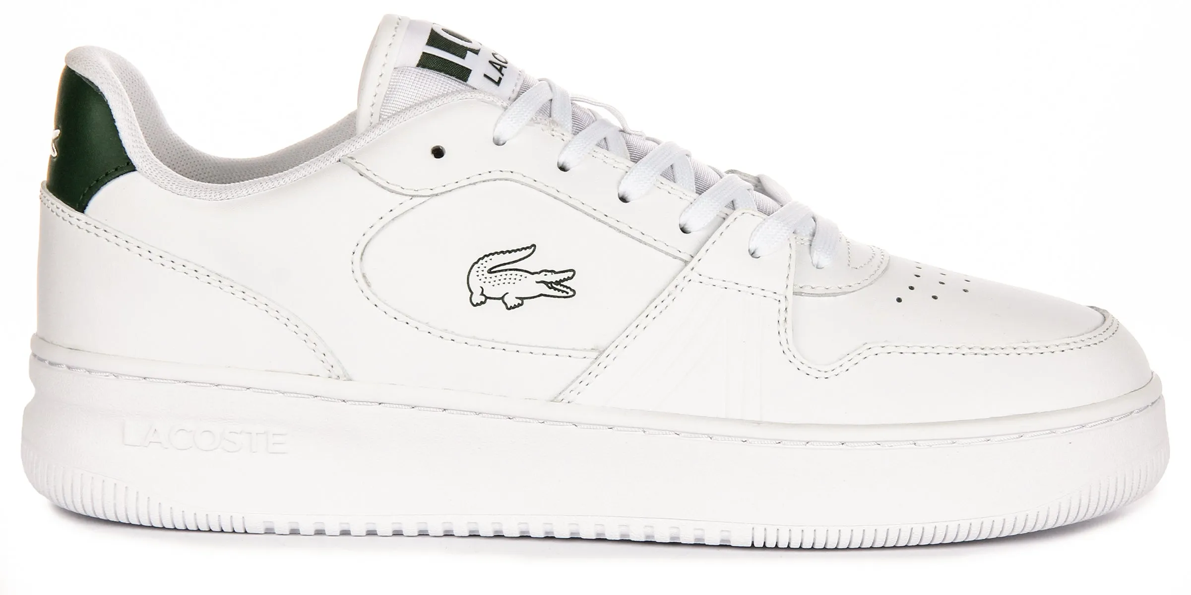 Lacoste L001 St 224 En Blanc Vert Pour Hommes Chaussures Lacoste