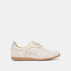 LAINI SNEAKERS CUIR CRAQUELÉ OFF WHITE