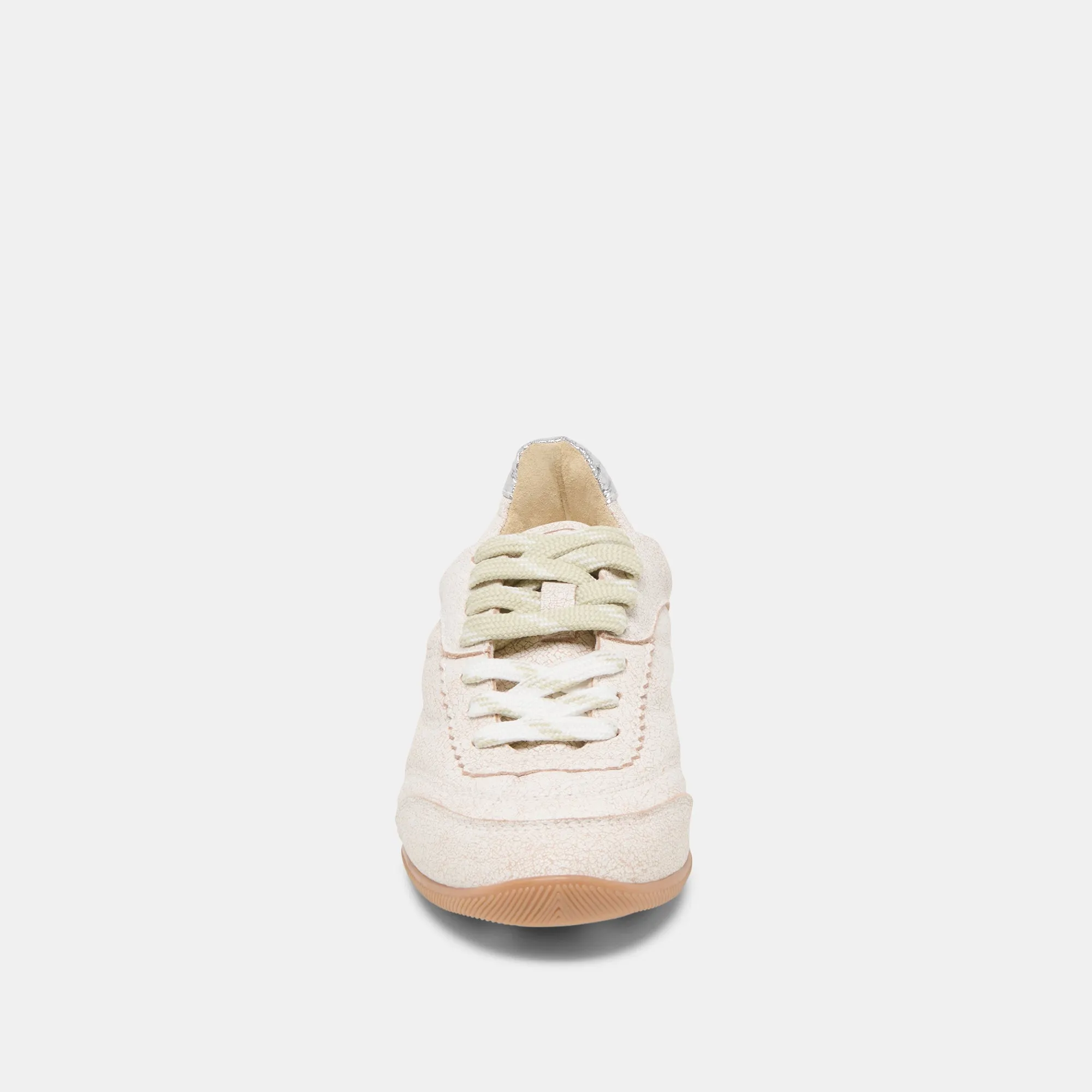 LAINI SNEAKERS CUIR CRAQUELÉ OFF WHITE