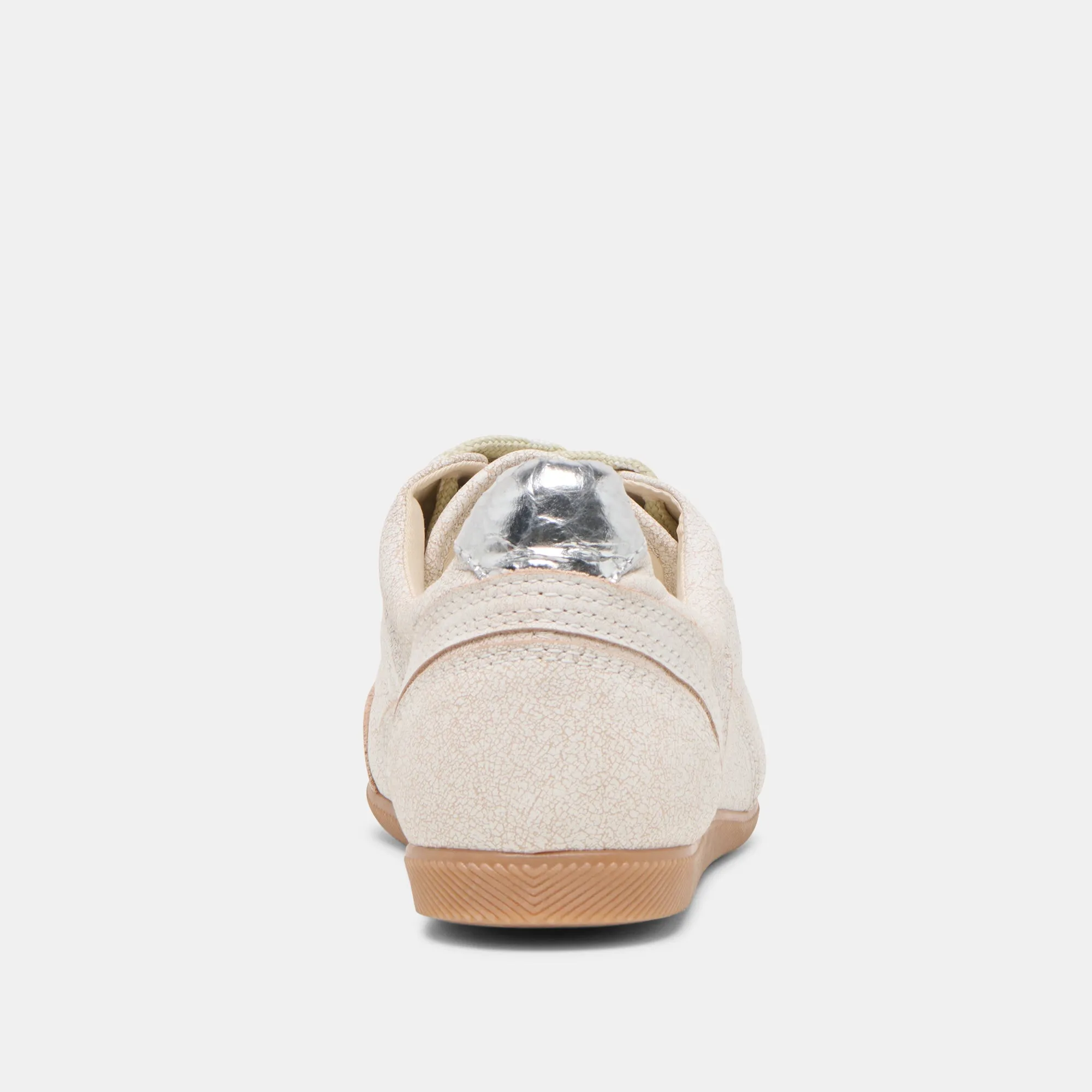 LAINI SNEAKERS CUIR CRAQUELÉ OFF WHITE
