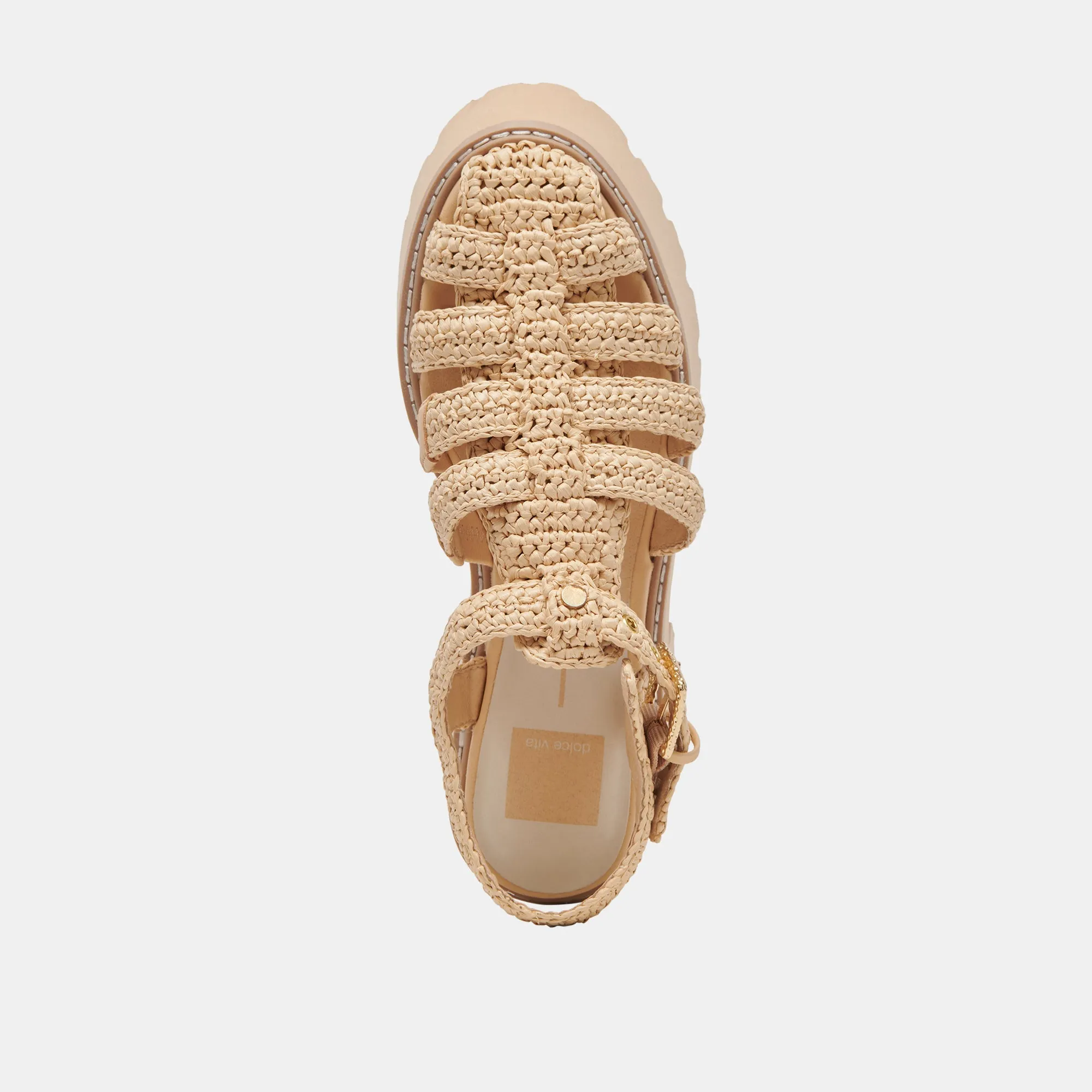 LASLY SANDALES TRICOT NATUREL