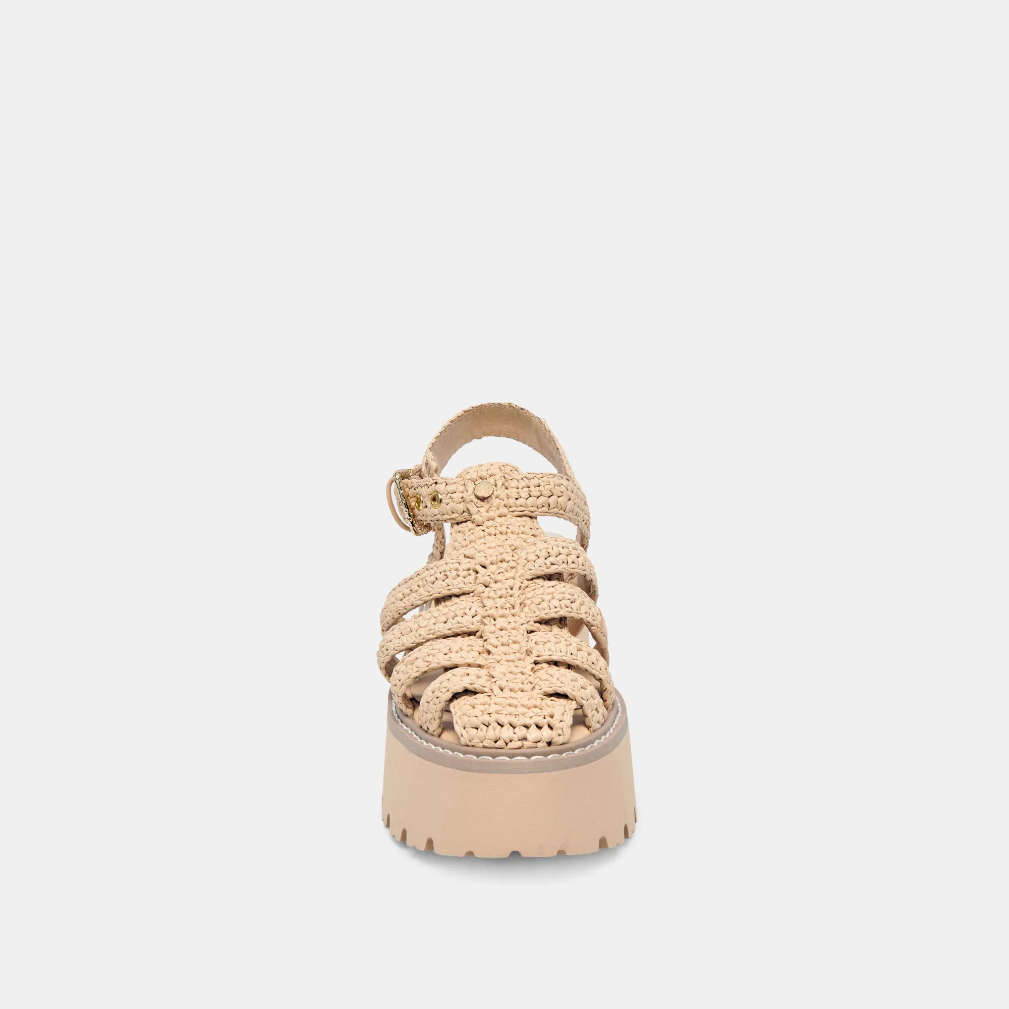LASLY SANDALES TRICOT NATUREL