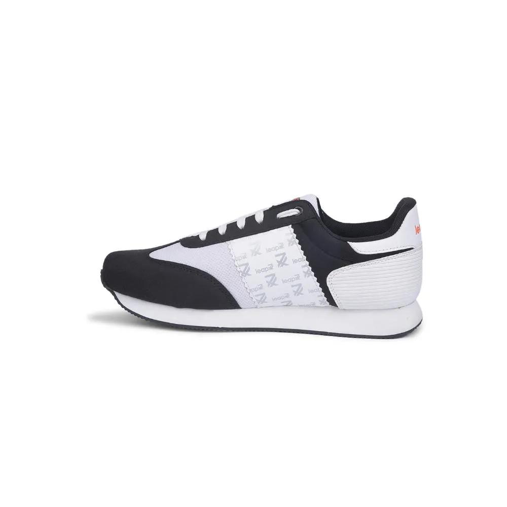 Baskets décontractées à lacets noires Leap7x pour hommes BACKAM-1E par Liberty