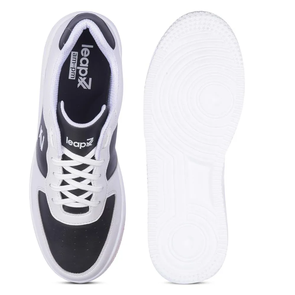 Baskets décontractées à lacets noires Leap7x pour hommes DUGLAS-1E par Liberty
