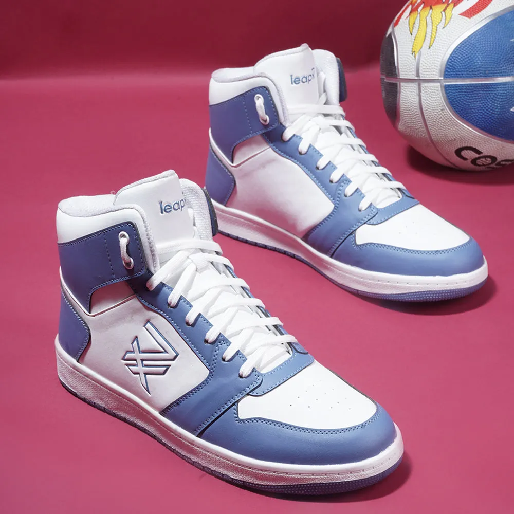 Baskets décontractées bleues à lacets Leap7x pour hommes JAXEN-2E par Liberty