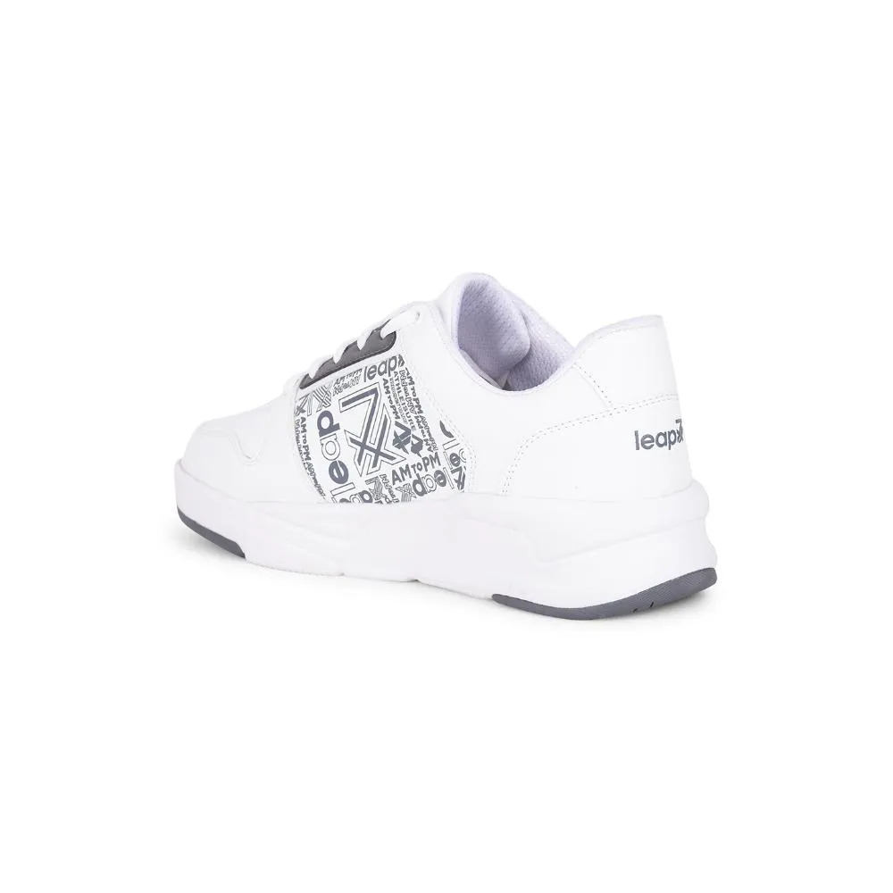 Baskets à lacets casual grises Leap7x pour hommes DUPLAY-23 par Liberty