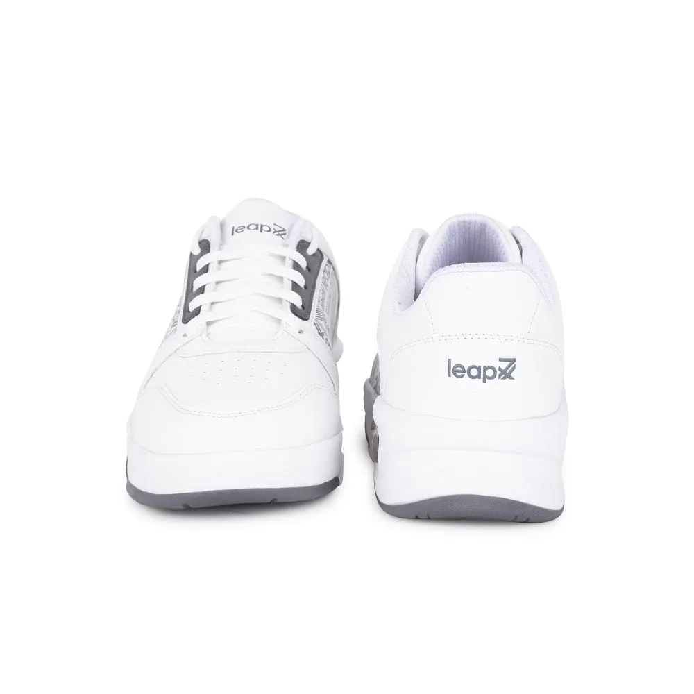 Baskets à lacets casual grises Leap7x pour hommes DUPLAY-23 par Liberty