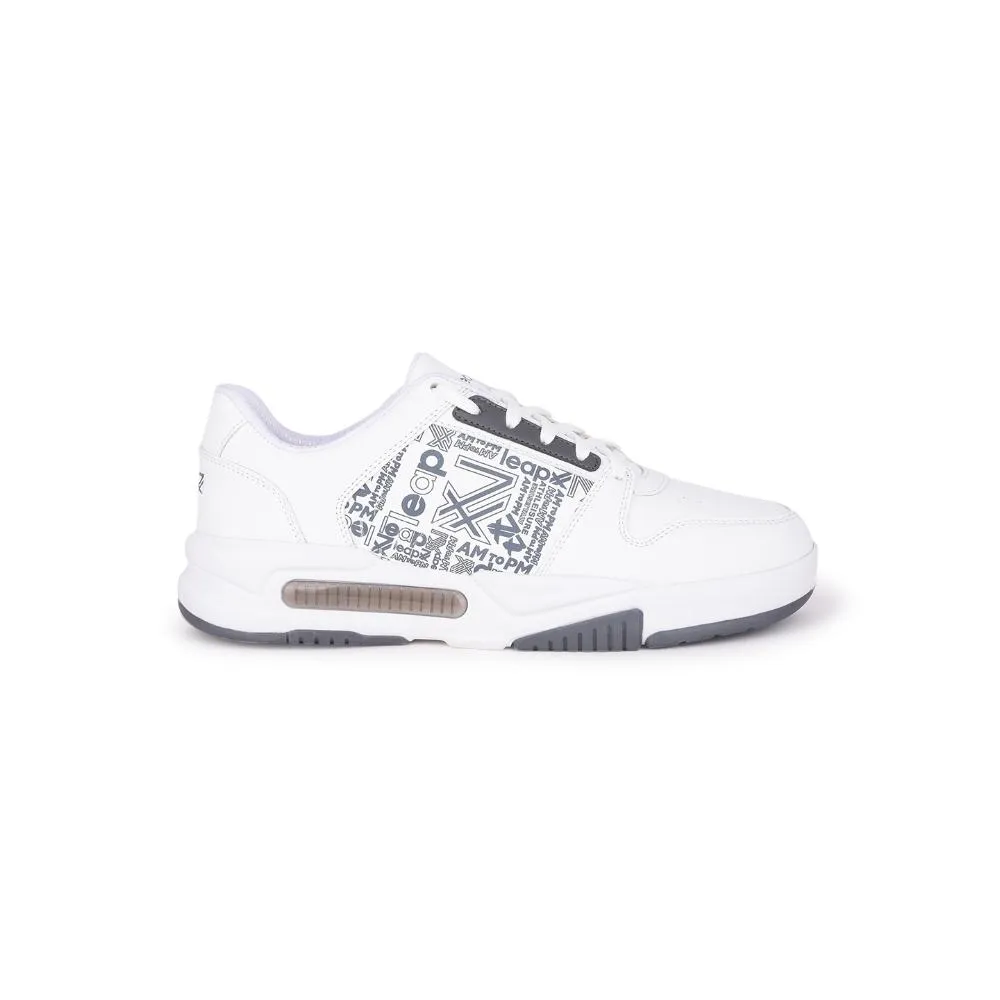 Baskets à lacets casual grises Leap7x pour hommes DUPLAY-23 par Liberty