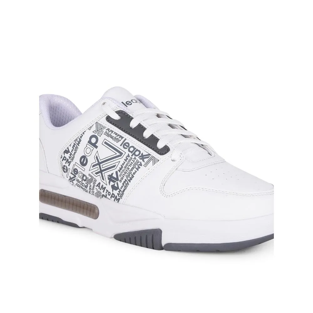 Baskets à lacets casual grises Leap7x pour hommes DUPLAY-23 par Liberty
