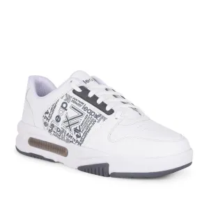 Baskets à lacets casual grises Leap7x pour hommes DUPLAY-23 par Liberty