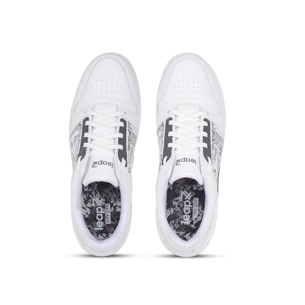 Baskets à lacets casual grises Leap7x pour hommes DUPLAY-23 par Liberty