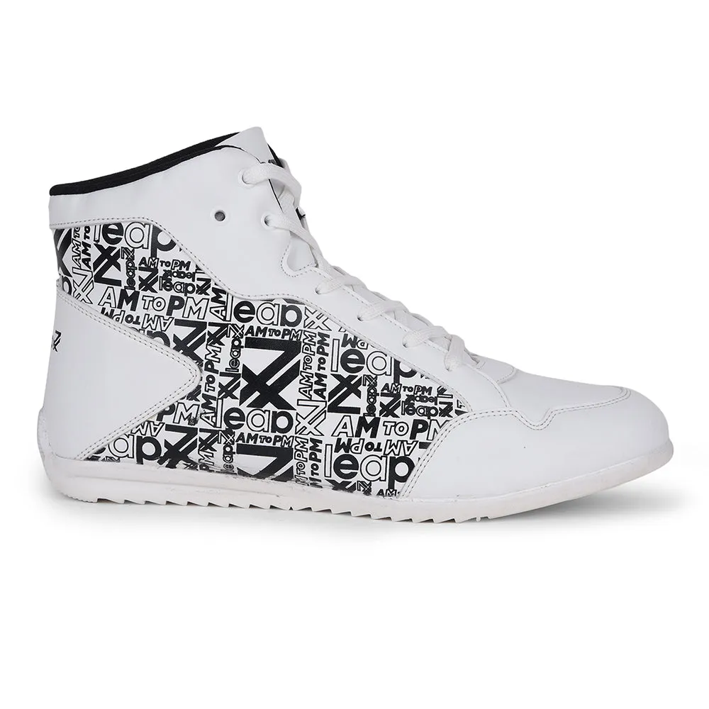 Baskets décontractées blanches à lacets Leap7x DUCANI-3E par Liberty