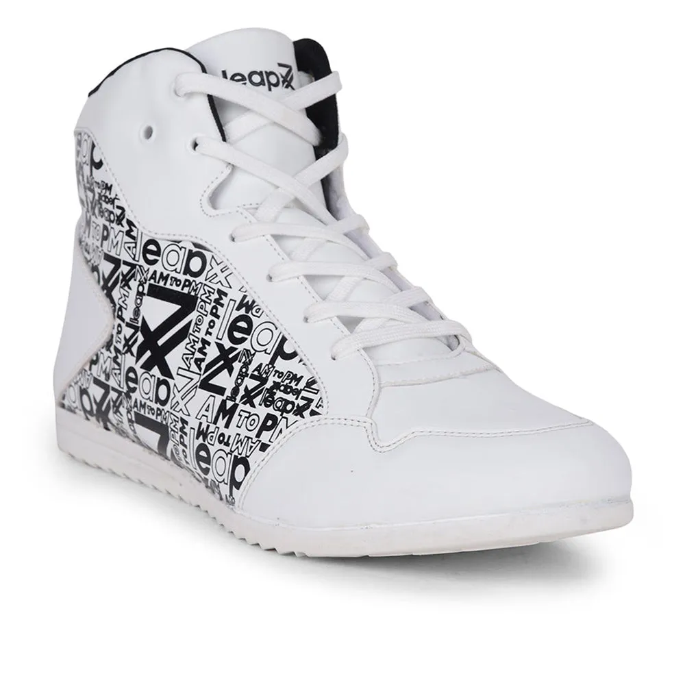 Baskets décontractées blanches à lacets Leap7x DUCANI-3E par Liberty