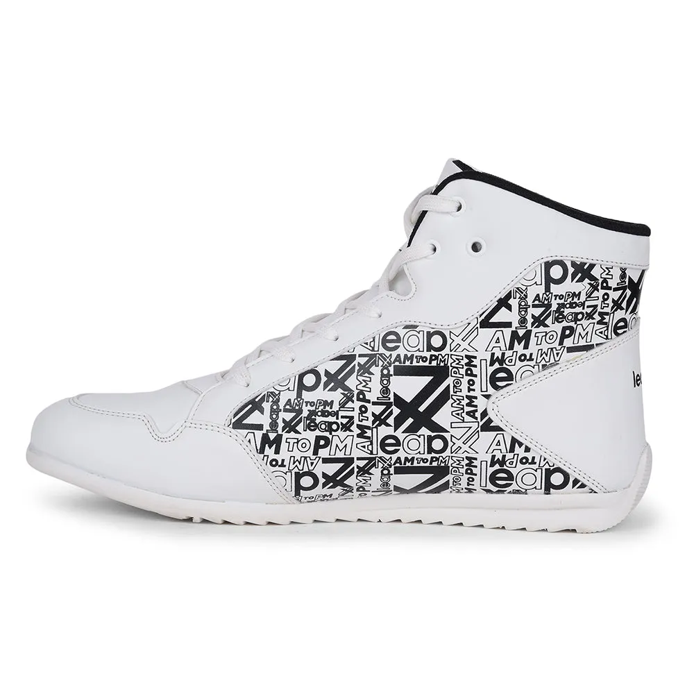 Baskets décontractées blanches à lacets Leap7x DUCANI-3E par Liberty