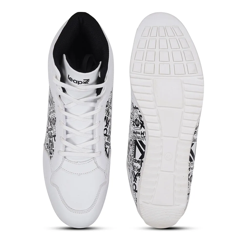 Baskets décontractées blanches à lacets Leap7x DUCANI-3E par Liberty