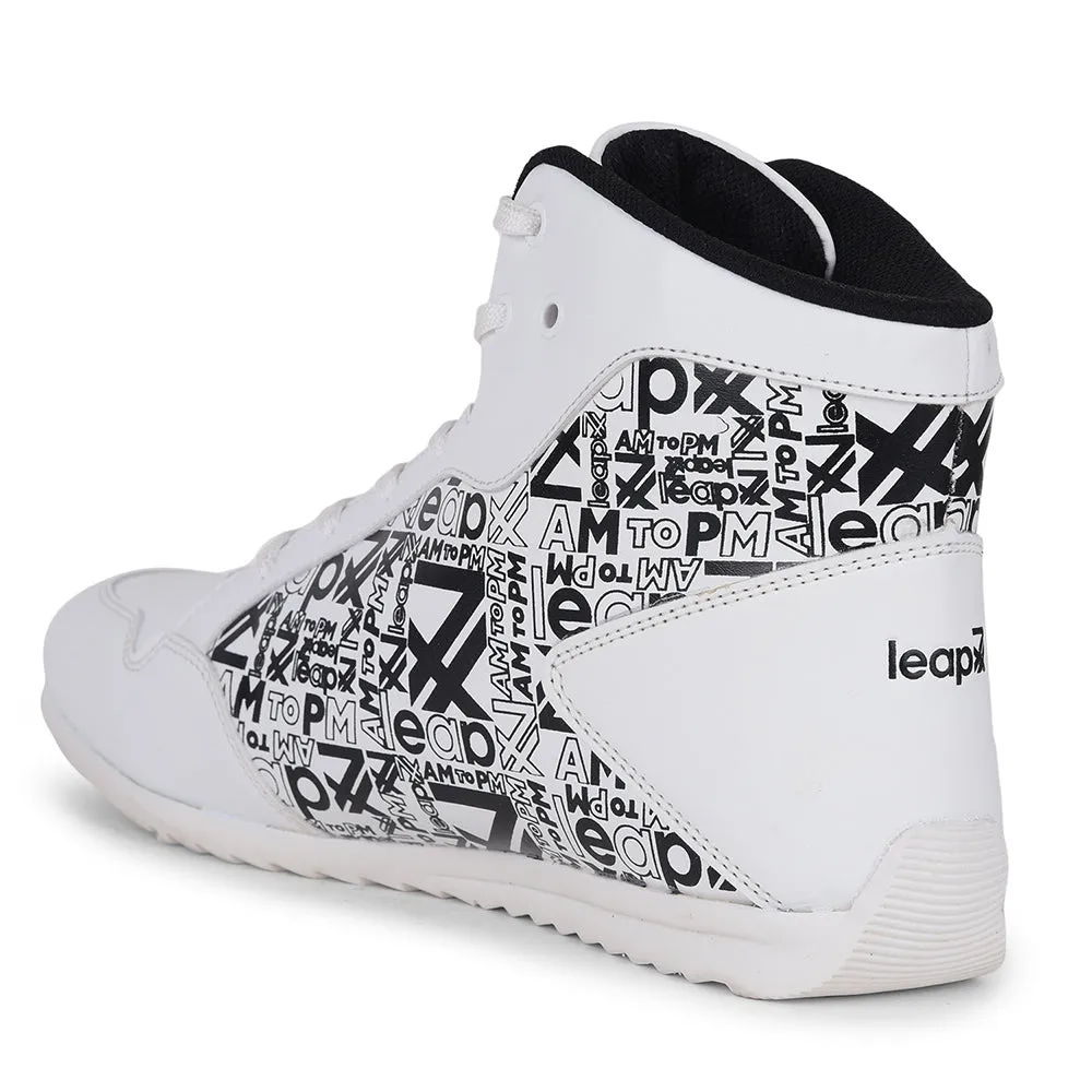 Baskets décontractées blanches à lacets Leap7x DUCANI-3E par Liberty