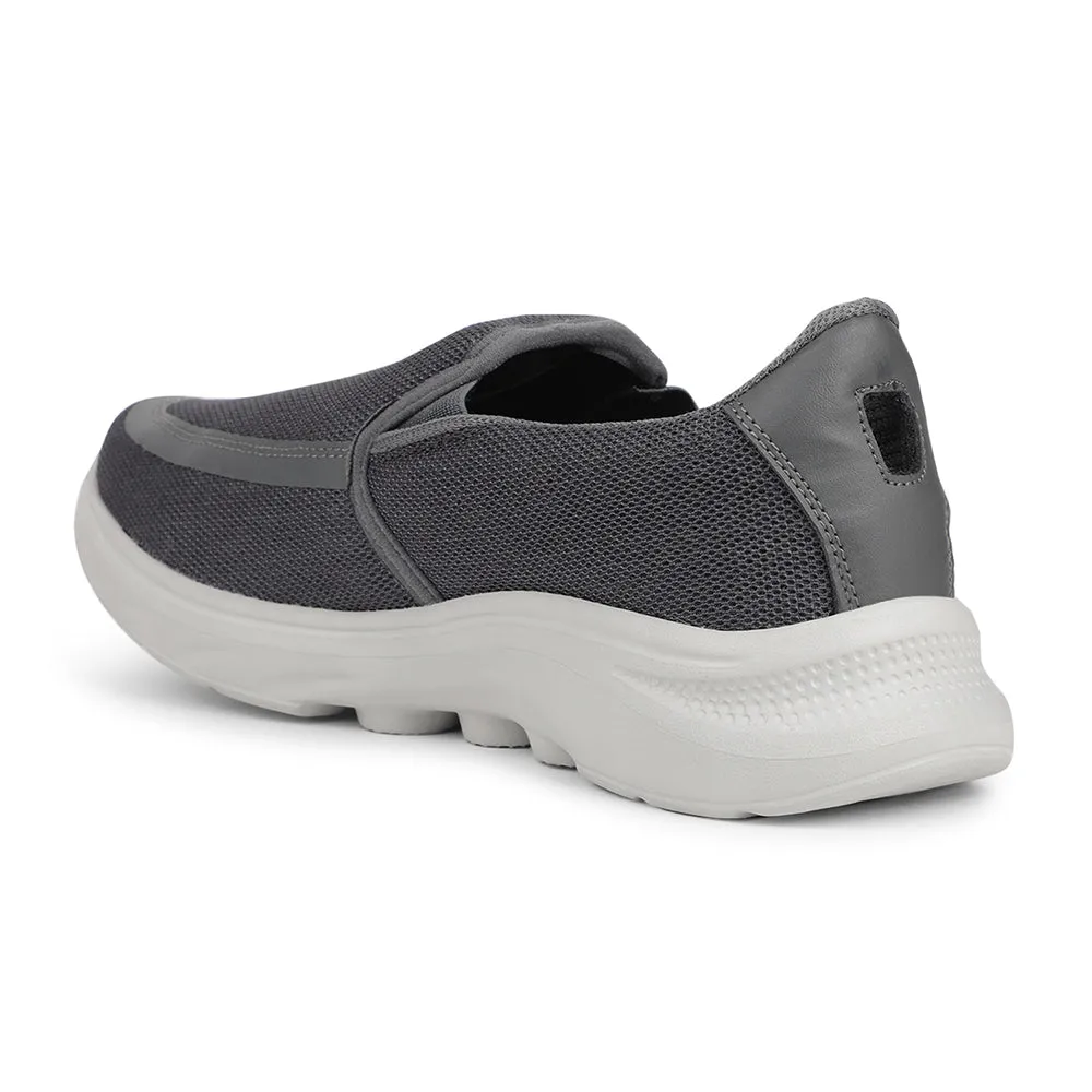 Chaussures décontractées sans lacets Leap7x gris foncé pour hommes DENIS-1 par Liberty
