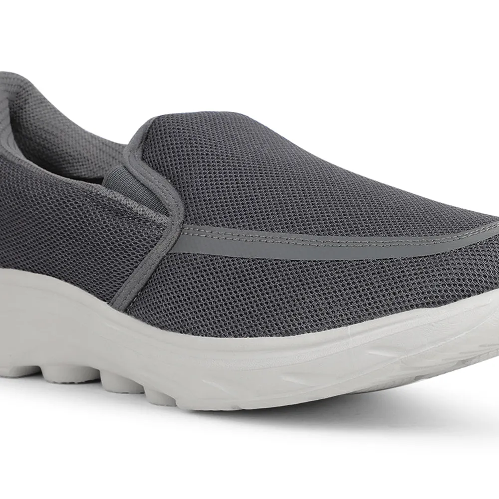 Chaussures décontractées sans lacets Leap7x gris foncé pour hommes DENIS-1 par Liberty