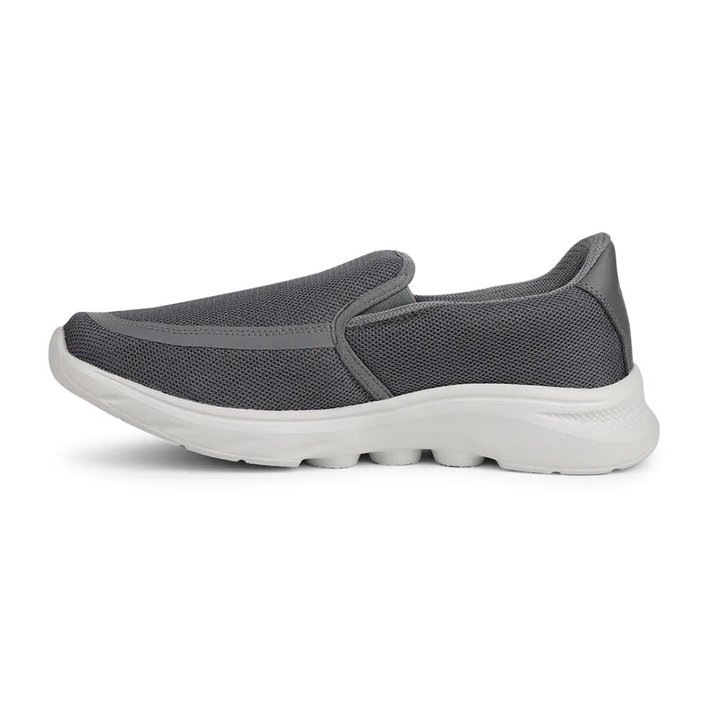 Chaussures décontractées sans lacets Leap7x gris foncé pour hommes DENIS-1 par Liberty