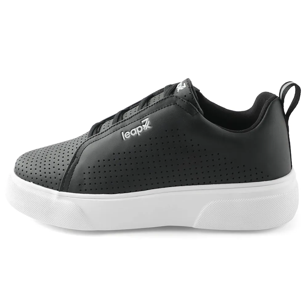 Baskets décontractées à lacets Leap7x Noir pour hommes CROATIA-2E Par Liberty